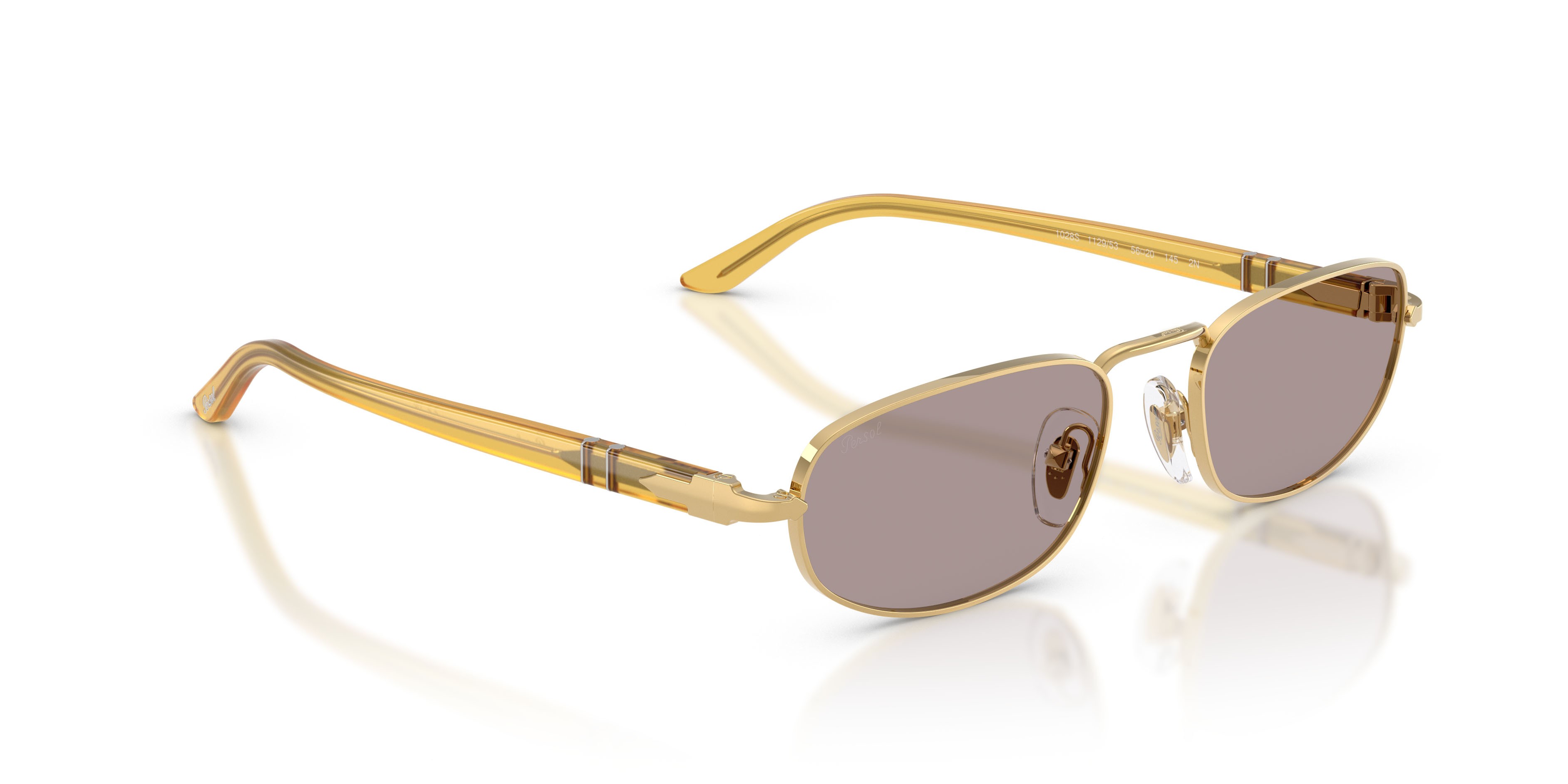 Sunglasses Persol PO 1028S (112953) color oro shape square lenses viola
