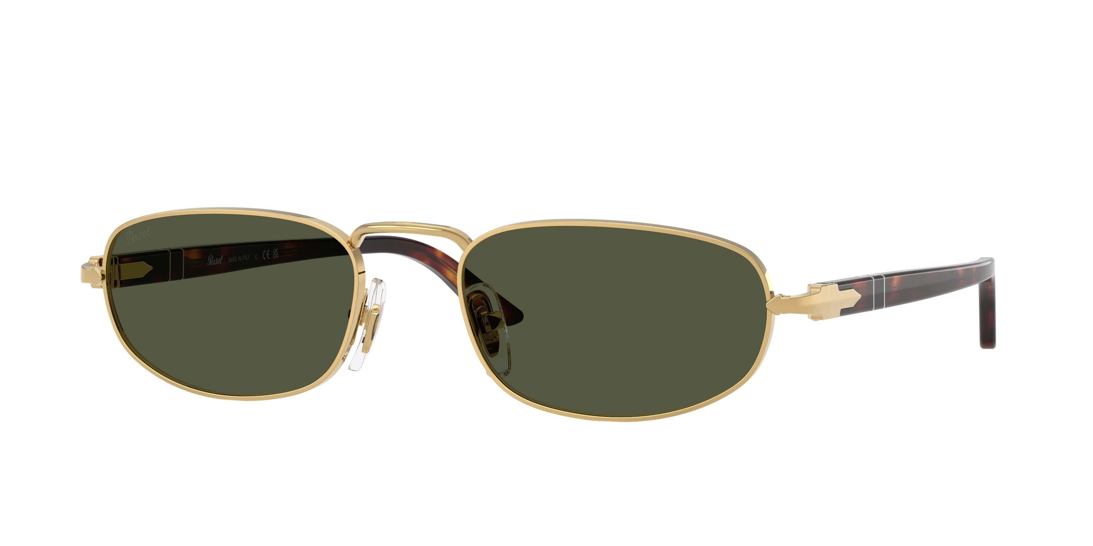 Sunglasses Persol PO 1028S (515/31) color oro shape square lenses verde