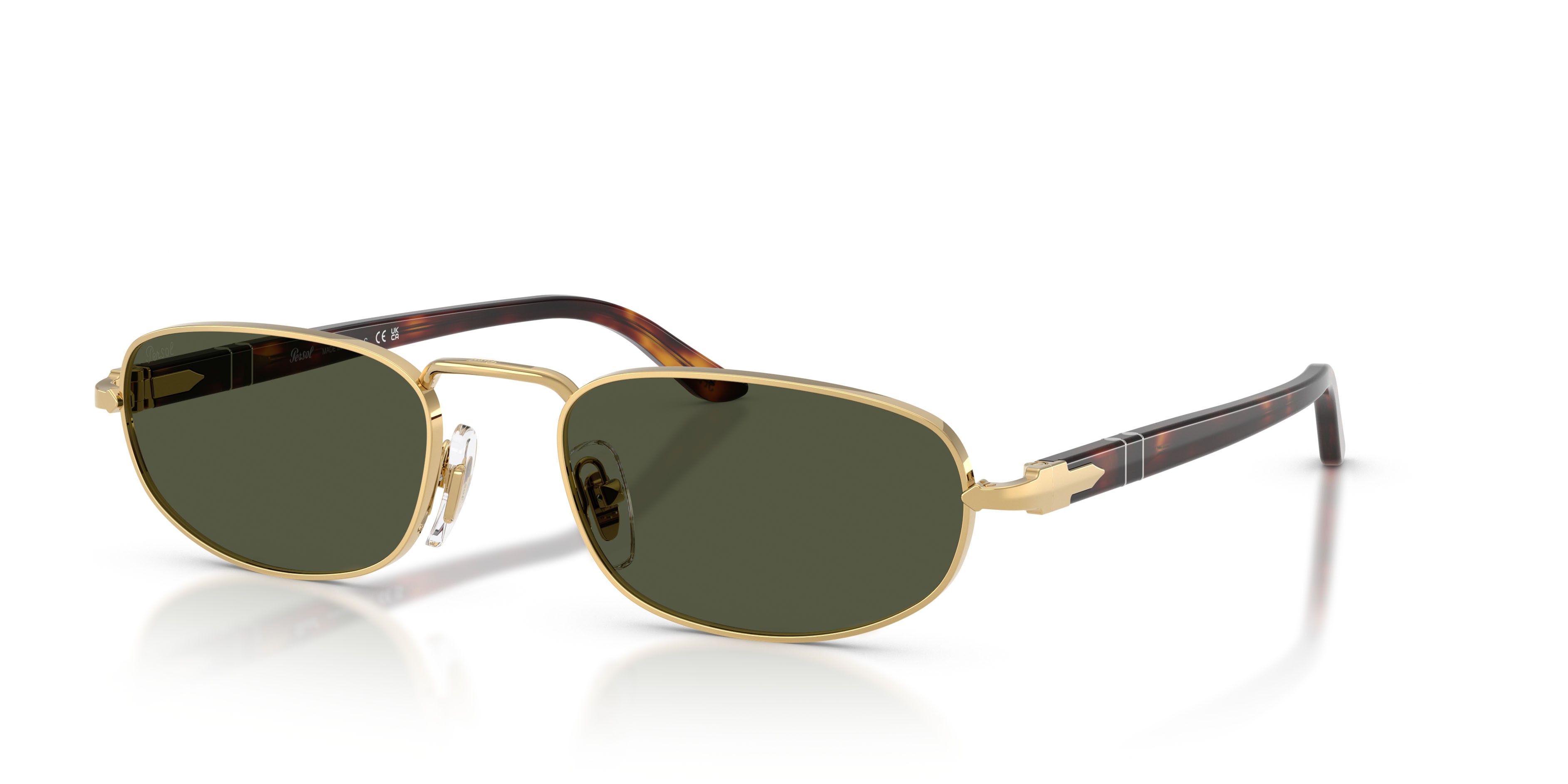 Sunglasses Persol PO 1028S (515/31) color oro shape square lenses verde