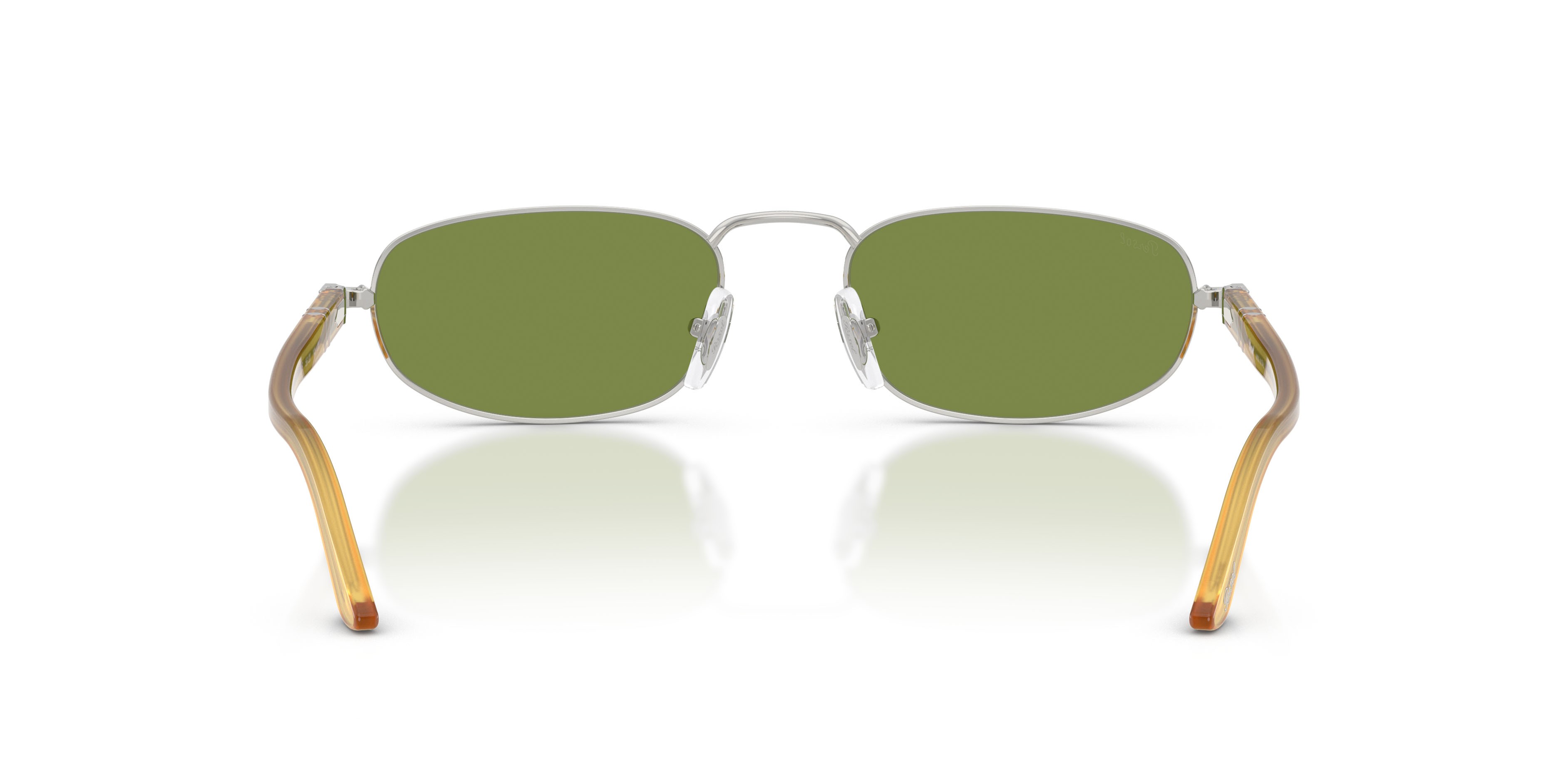 Sunglasses Persol PO 1028S (518/4E) color argento shape square lenses verde