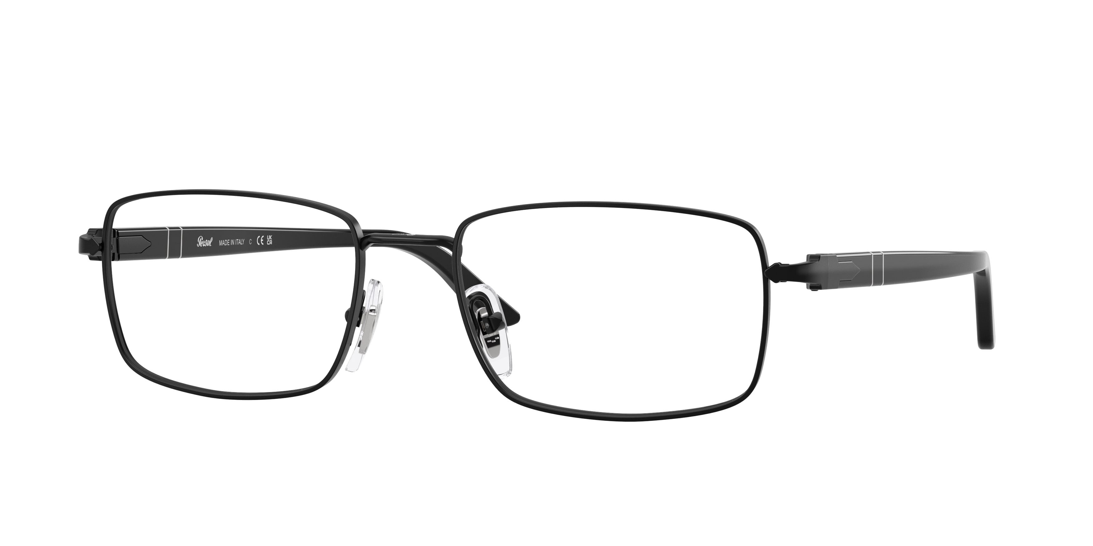 Eyeglasses Persol PO 1029V (1078) color nero semi-lucido shape square lenses lente demo