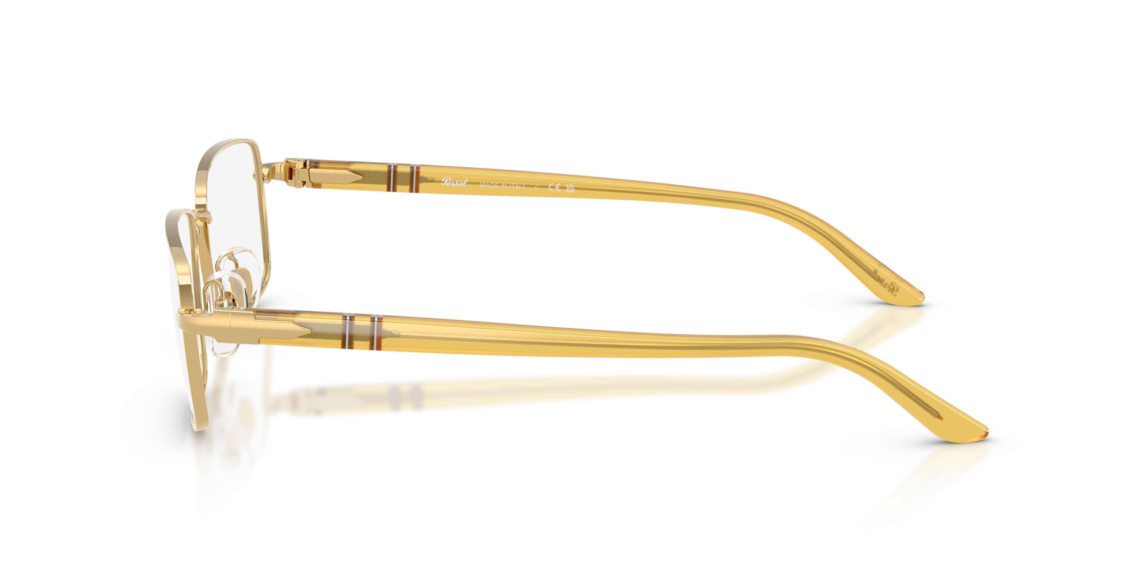Occhiali da vista Persol PO 1029V (1129) colore oro forma quadrato lenti lente demo