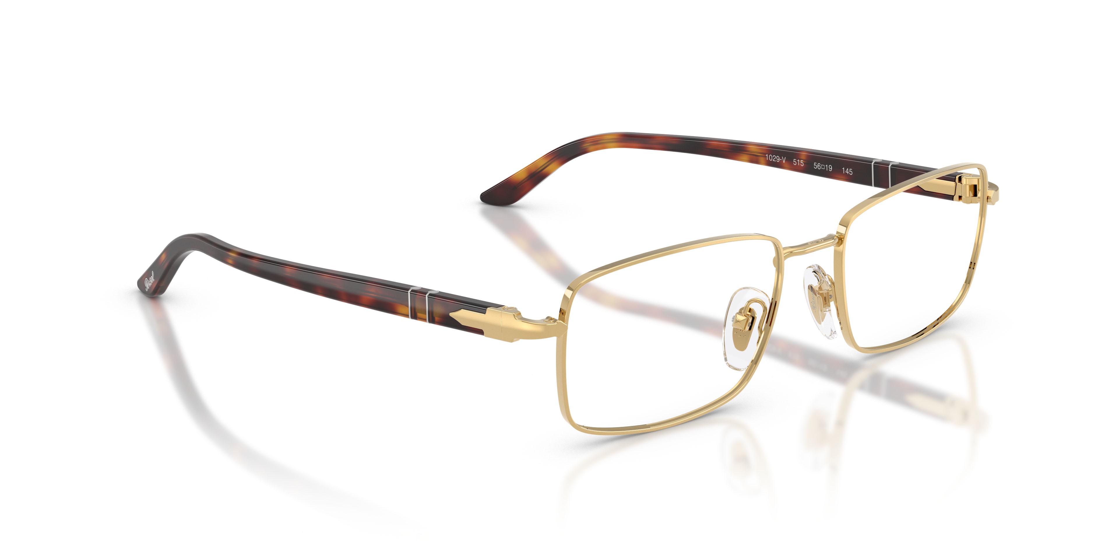 Eyeglasses Persol PO 1029V (515) color oro shape square lenses lente demo