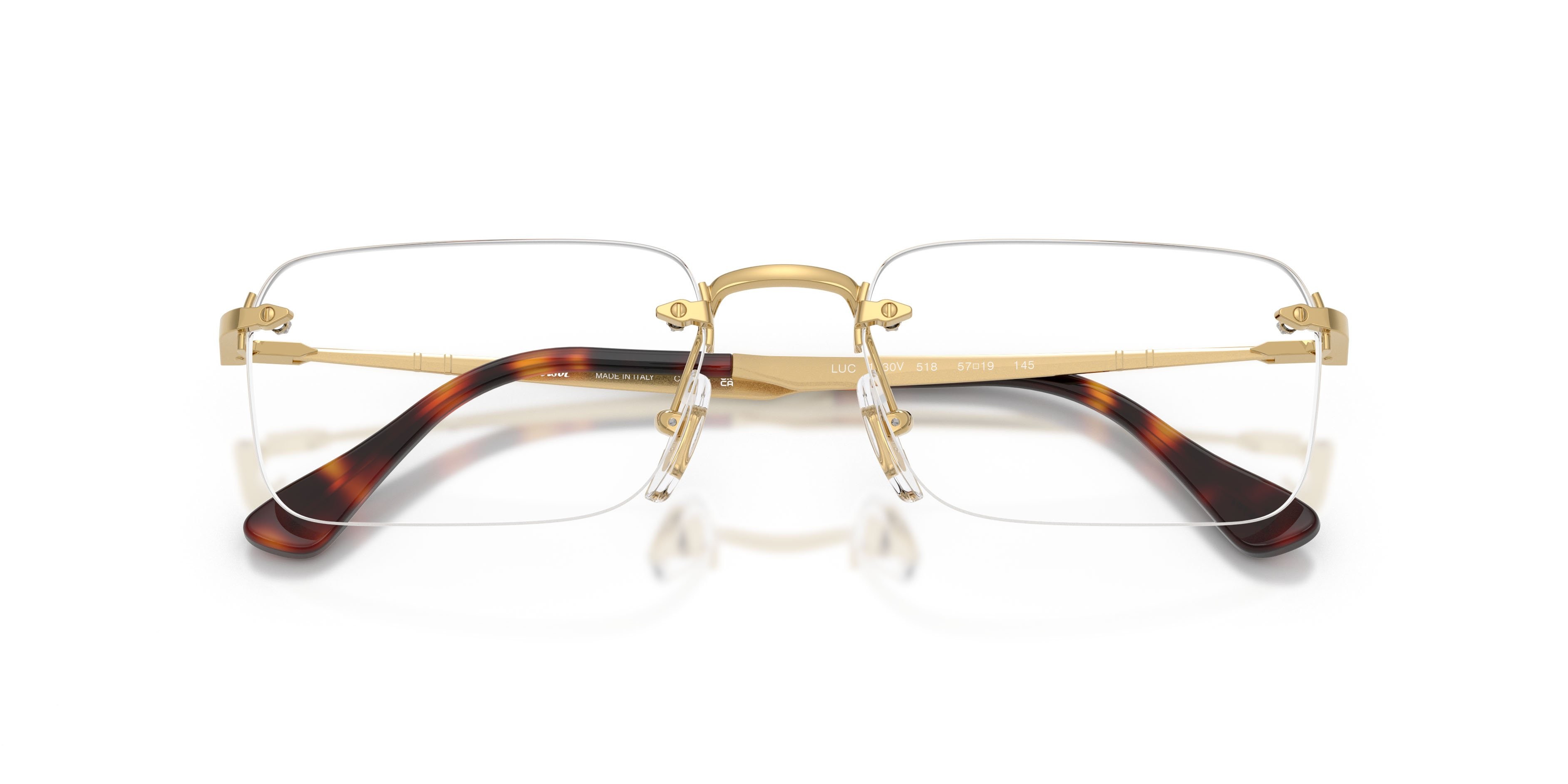 Eyeglasses Persol Luc PO 1030V (515) color oro shape rectangle lenses lente demo