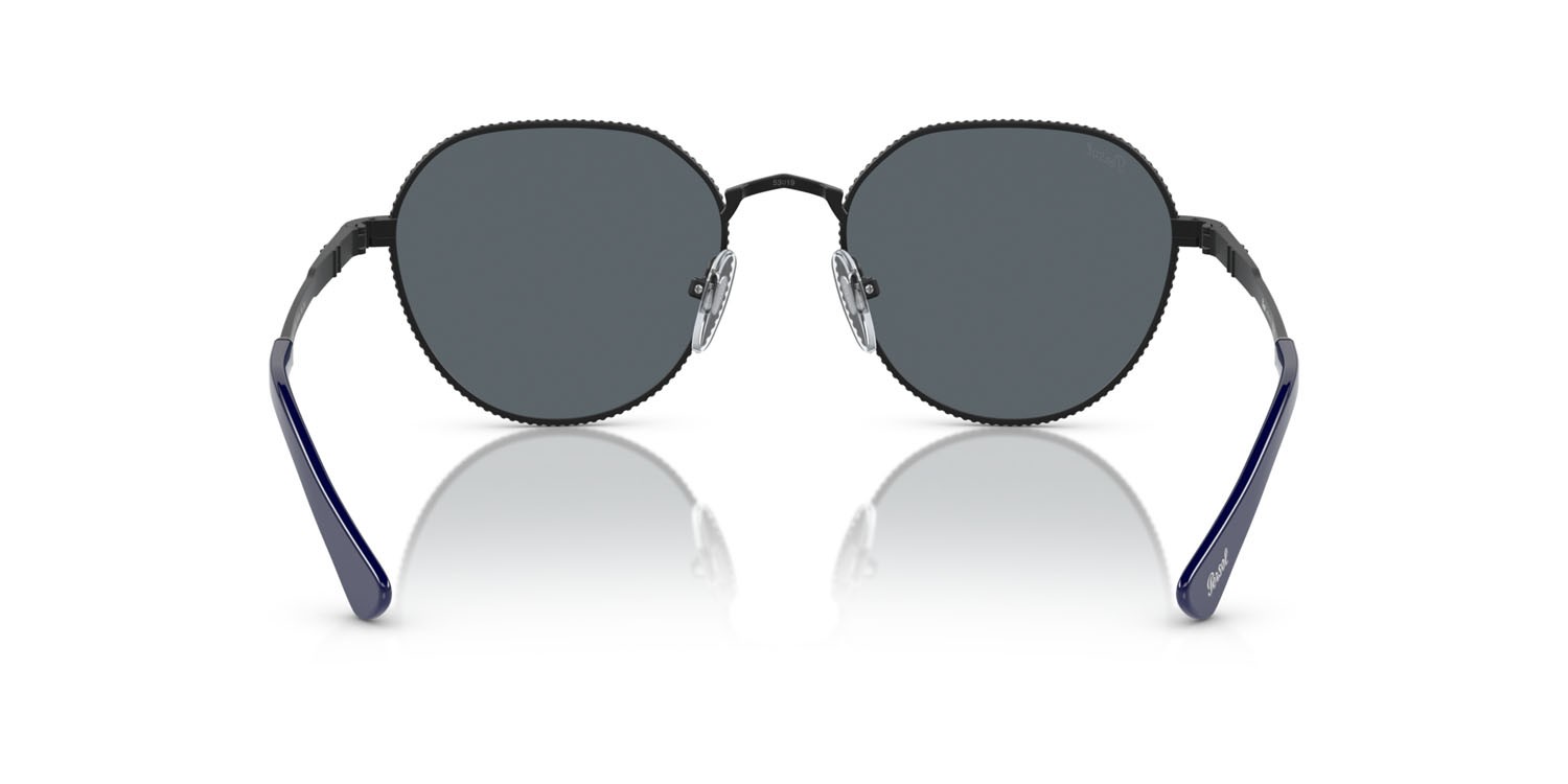 Occhiali da sole Persol PO 2486S (1111R5) colore nero/argento forma quadrato lenti blu