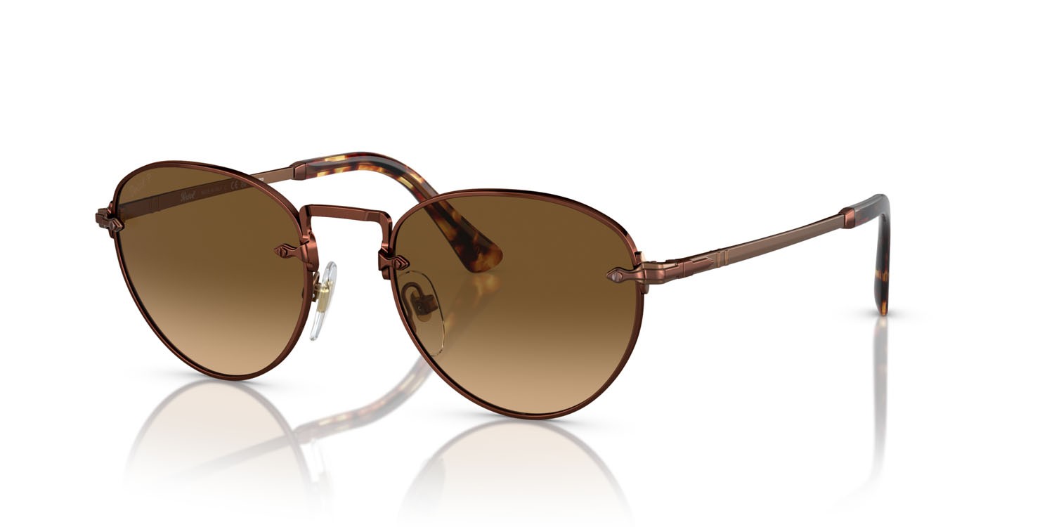 Sonnenbrillen Persol PO 2491S (1123M2) farbe marrone form pantos gläser polarizzata marrone sfumato