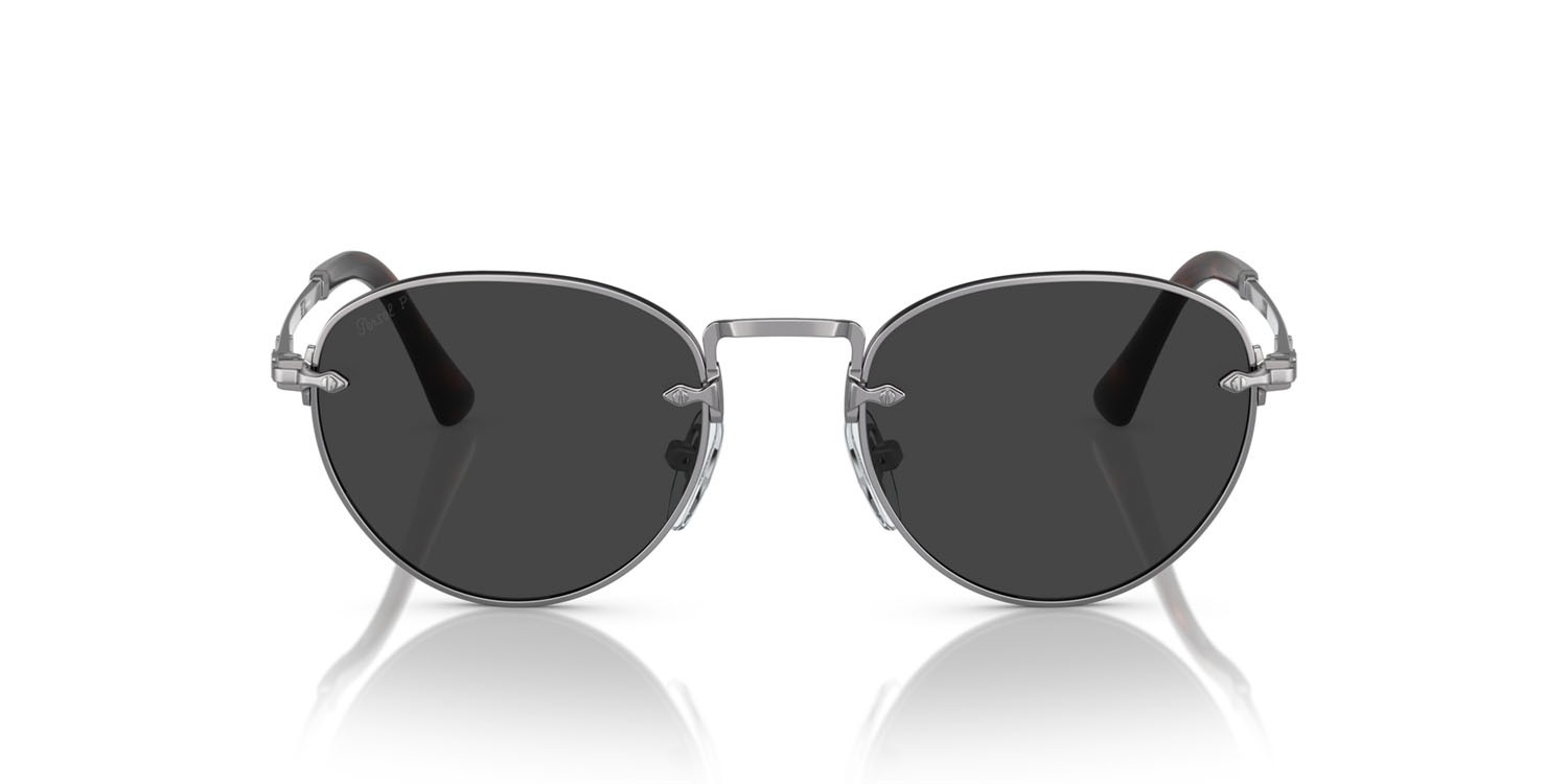 Occhiali da sole Persol PO 2491S (513/48) colore gunmetal forma pantos lenti polar nera