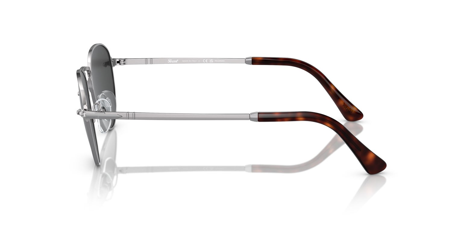 Occhiali da sole Persol PO 2491S (513/48) colore gunmetal forma pantos lenti polar nera