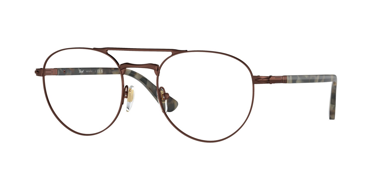 Brillen Persol PO 2495V (1148) farbe marrone form pantos gläser trasparente