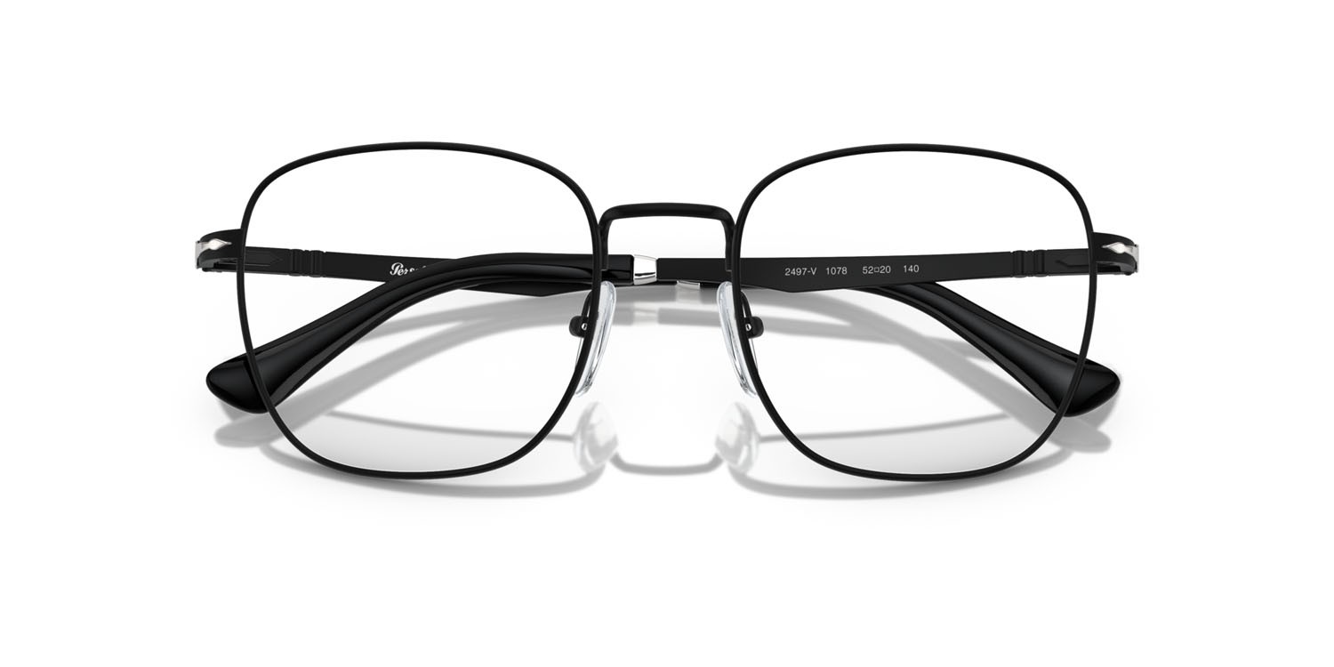 Brillen Persol PO 2497V (1078) farbe nero form quadratisch gläser trasparente