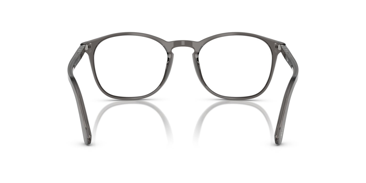 Eyeglasses Persol PO 3007VM (1196) color grigio trasparente shape square lenses lente demo