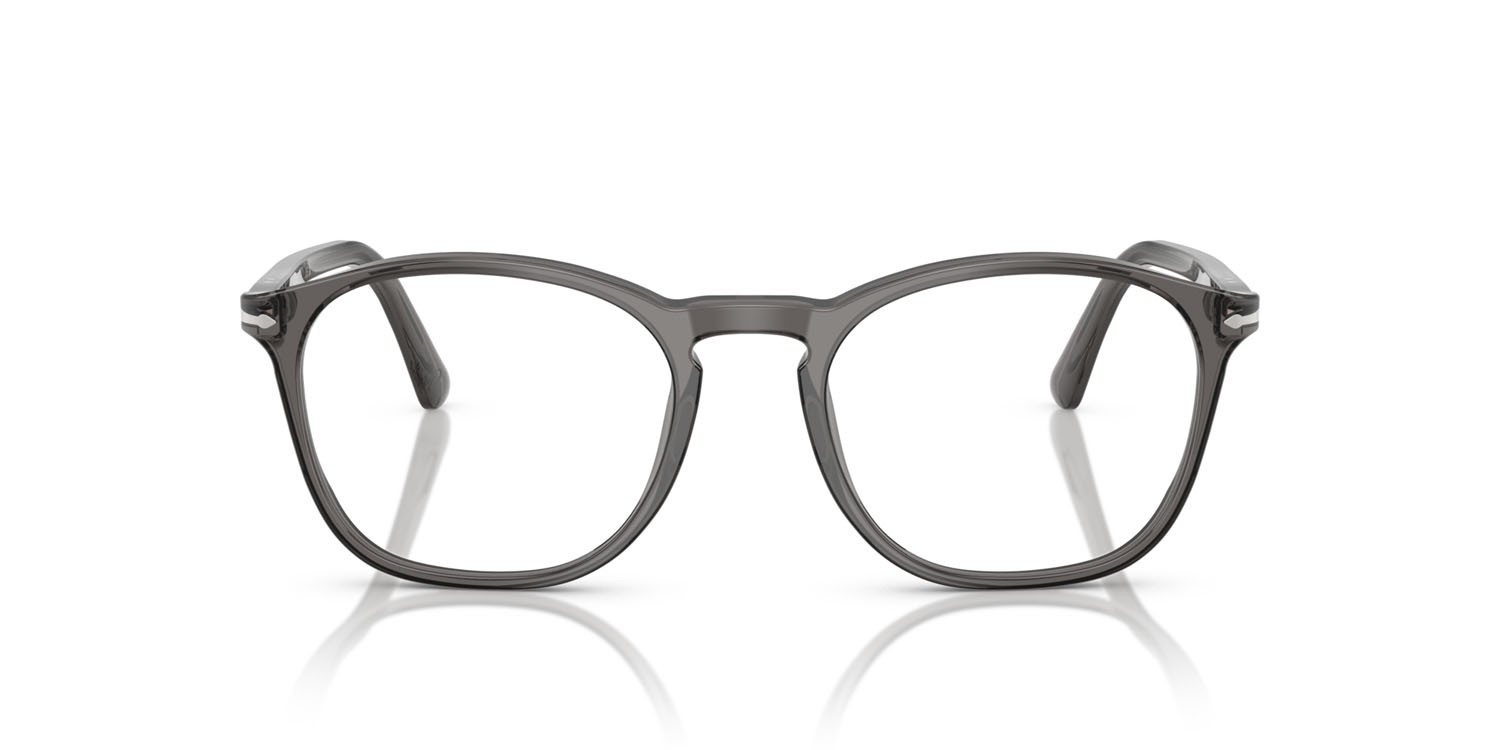 Eyeglasses Persol PO 3007VM (1196) color grigio trasparente shape square lenses lente demo