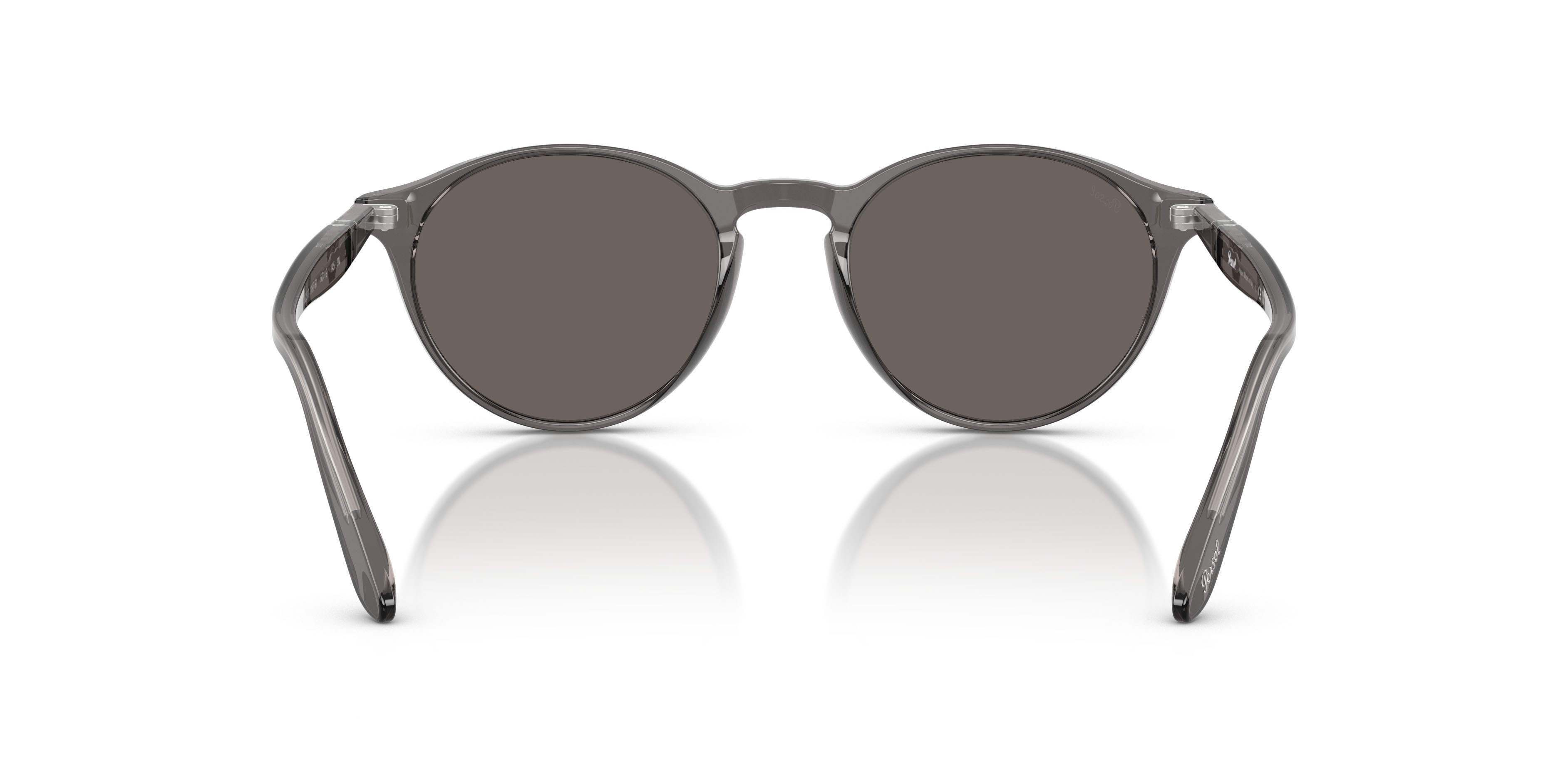 Occhiali da sole Persol PO 3092SM (1196B1) colore grigio trasparente forma rotondo lenti grigio scuro