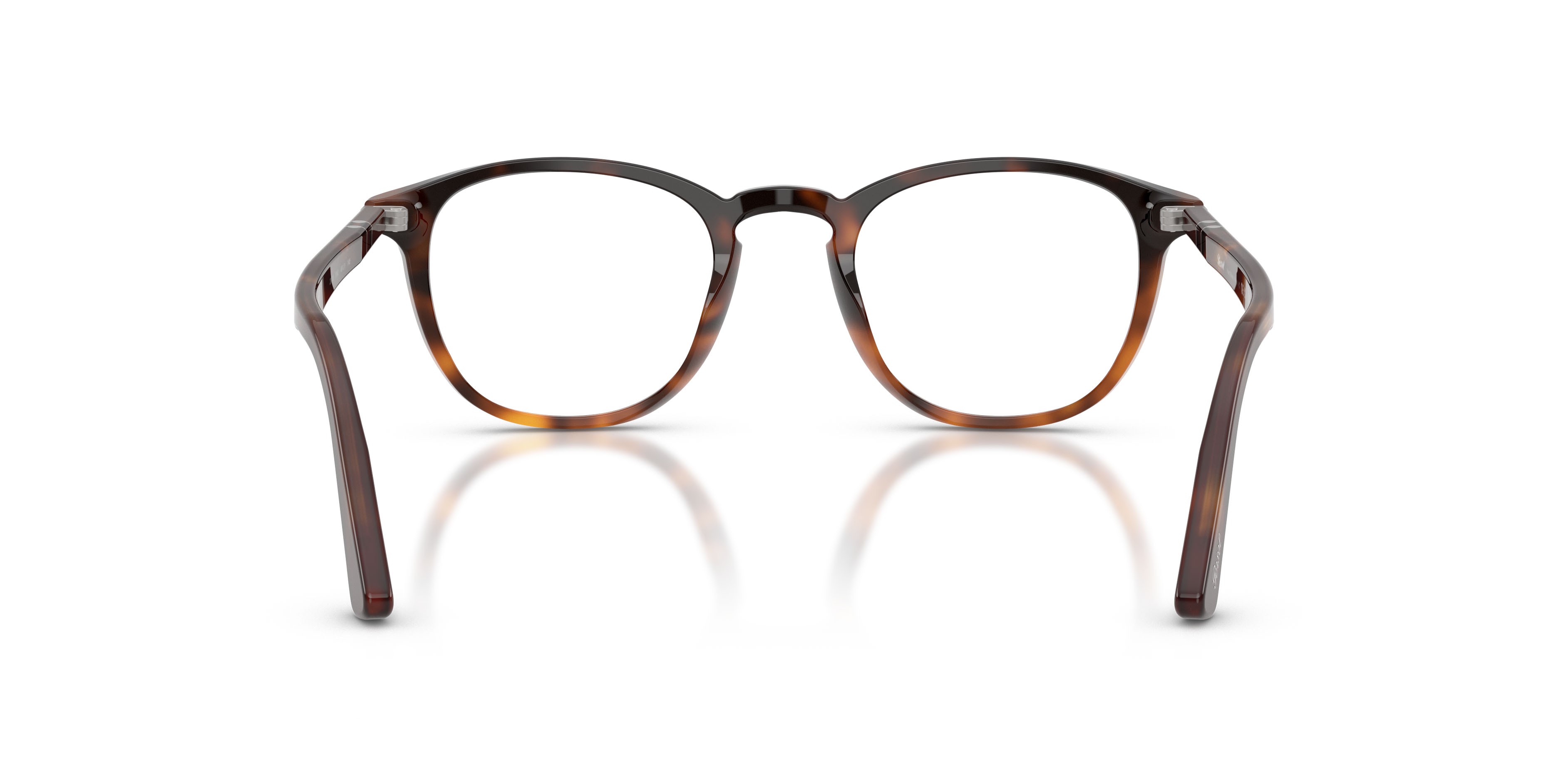 Eyeglasses Persol PO 3143V (1160) color marrone havana shape round lenses lente demo