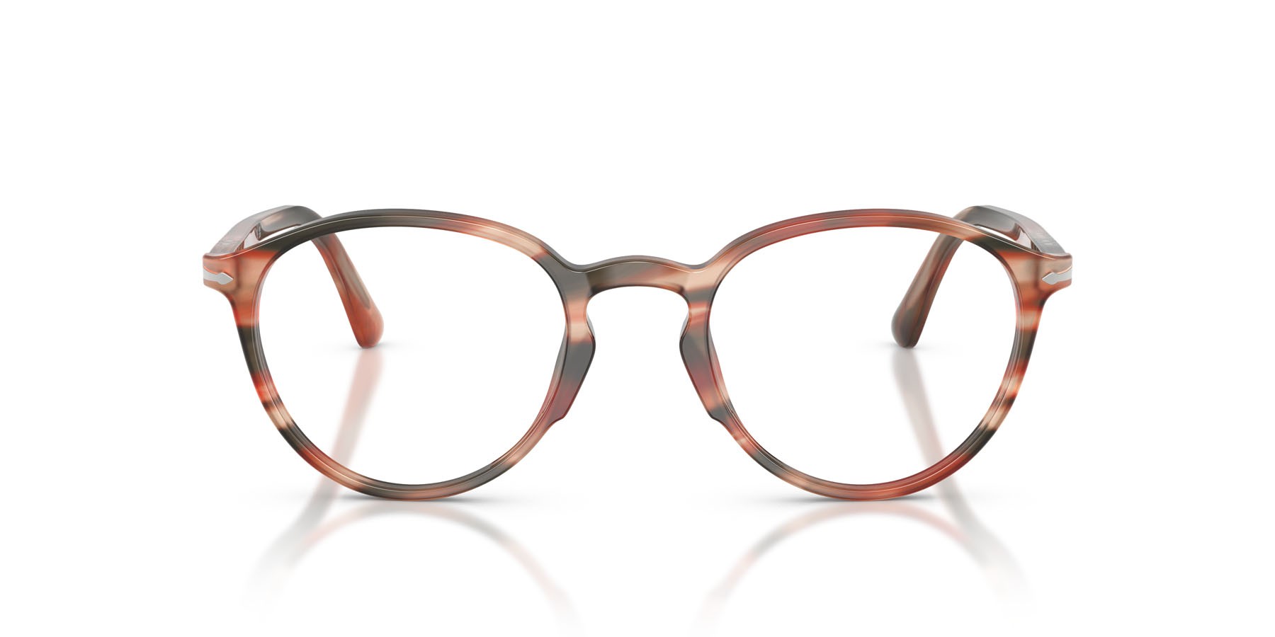 Eyeglasses Persol PO 3218V (1233) color striped red & green shape pantos lenses lente demo