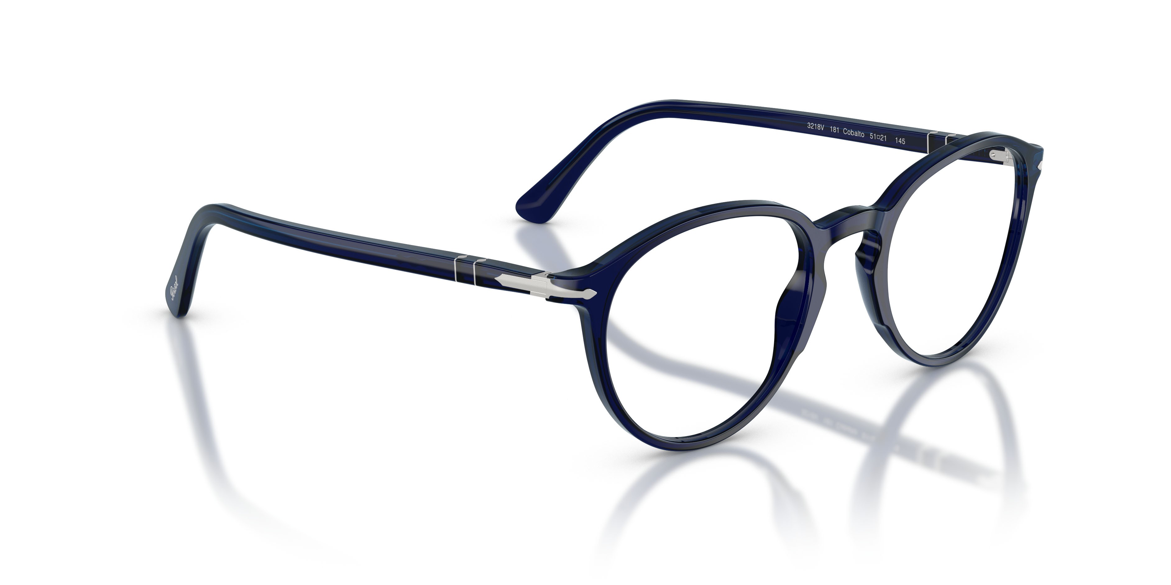 Eyeglasses Persol PO 3218V (181) color cobalto shape pantos lenses lente demo