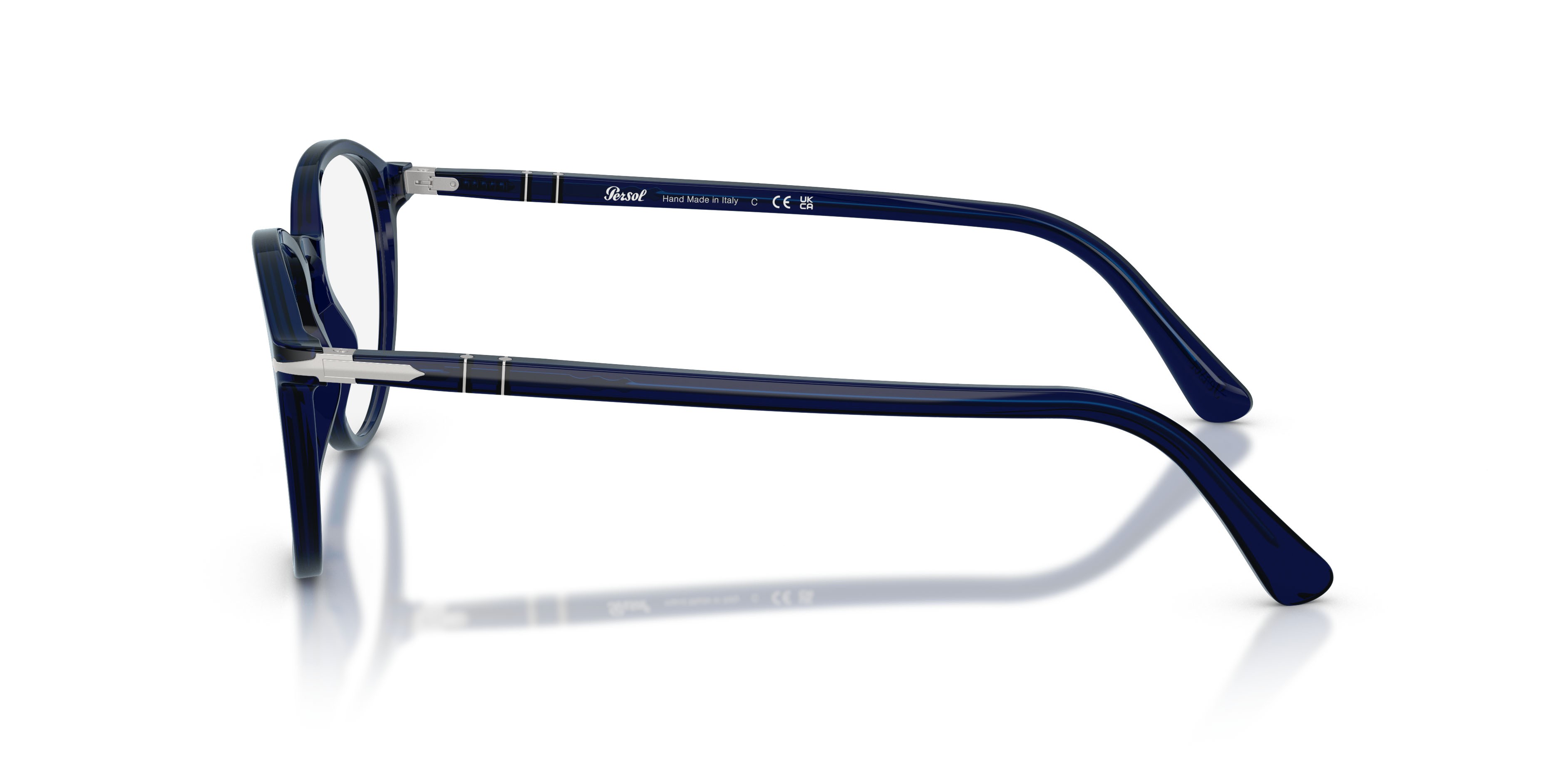 Eyeglasses Persol PO 3218V (181) color cobalto shape pantos lenses lente demo