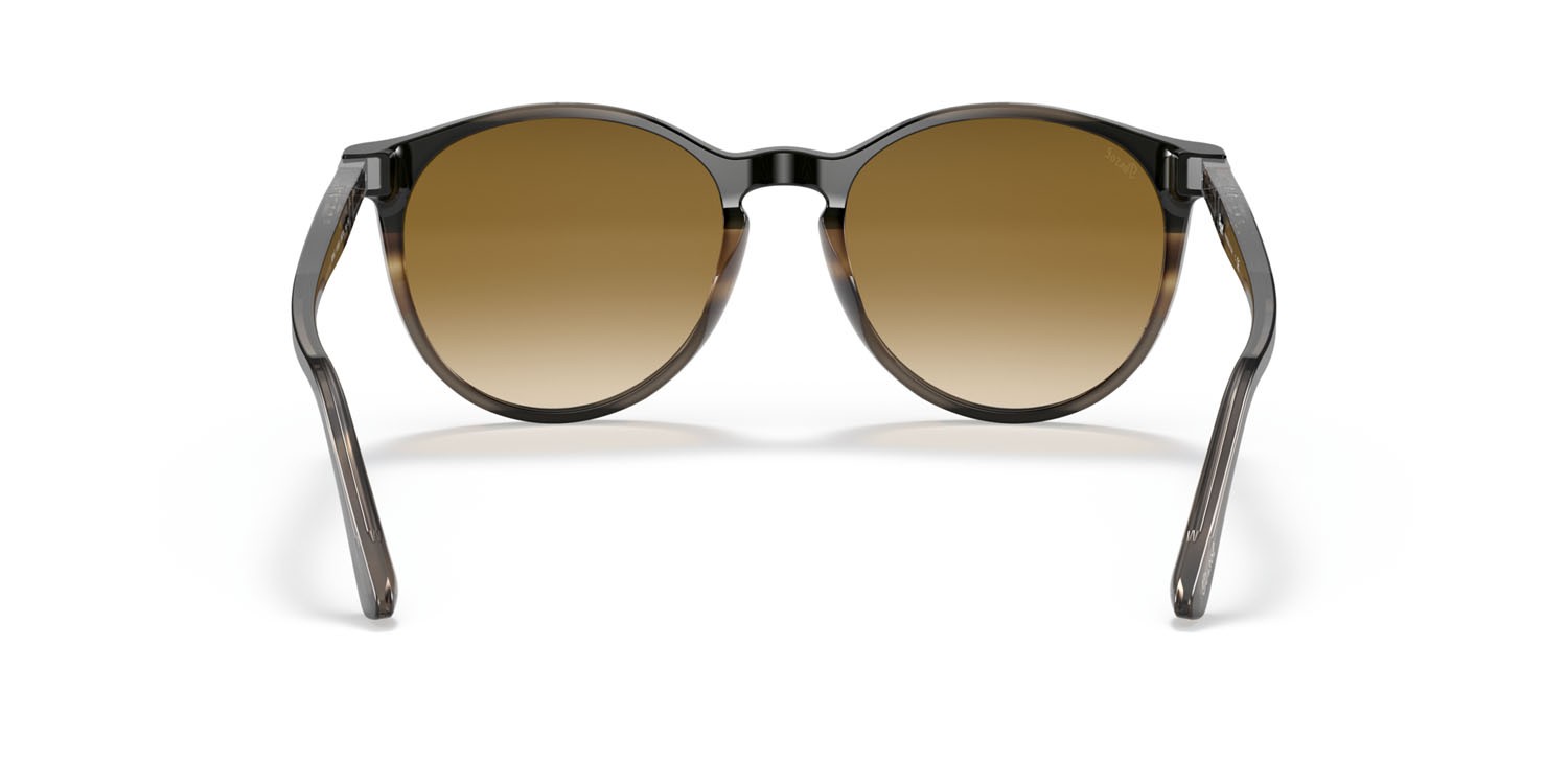 Sonnenbrillen Persol PO 3228S (113551) farbe striped brown /grey/black (inactive) form pantos gläser marrone sfumato