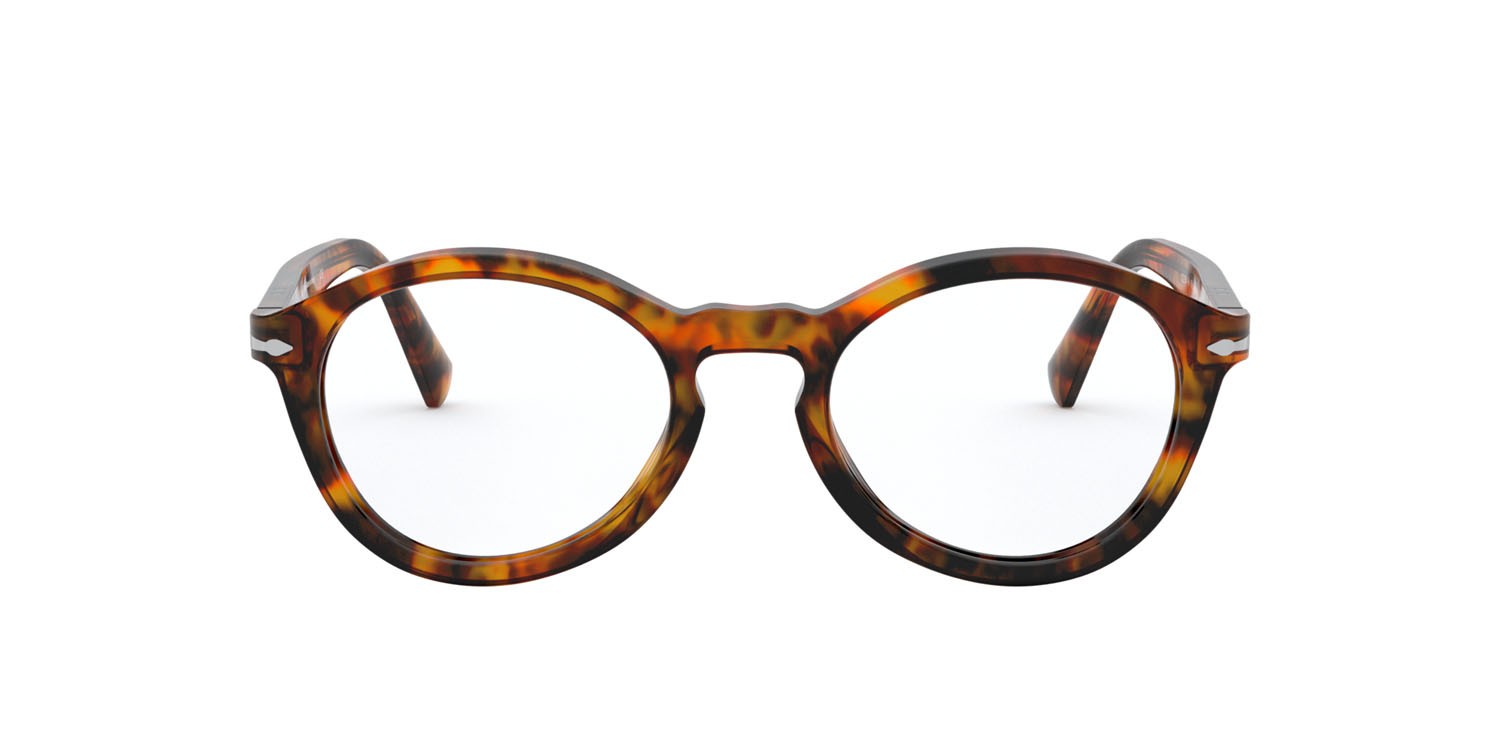 Brillen Persol PO 3237V (108) farbe caffe form oval gläser trasparente