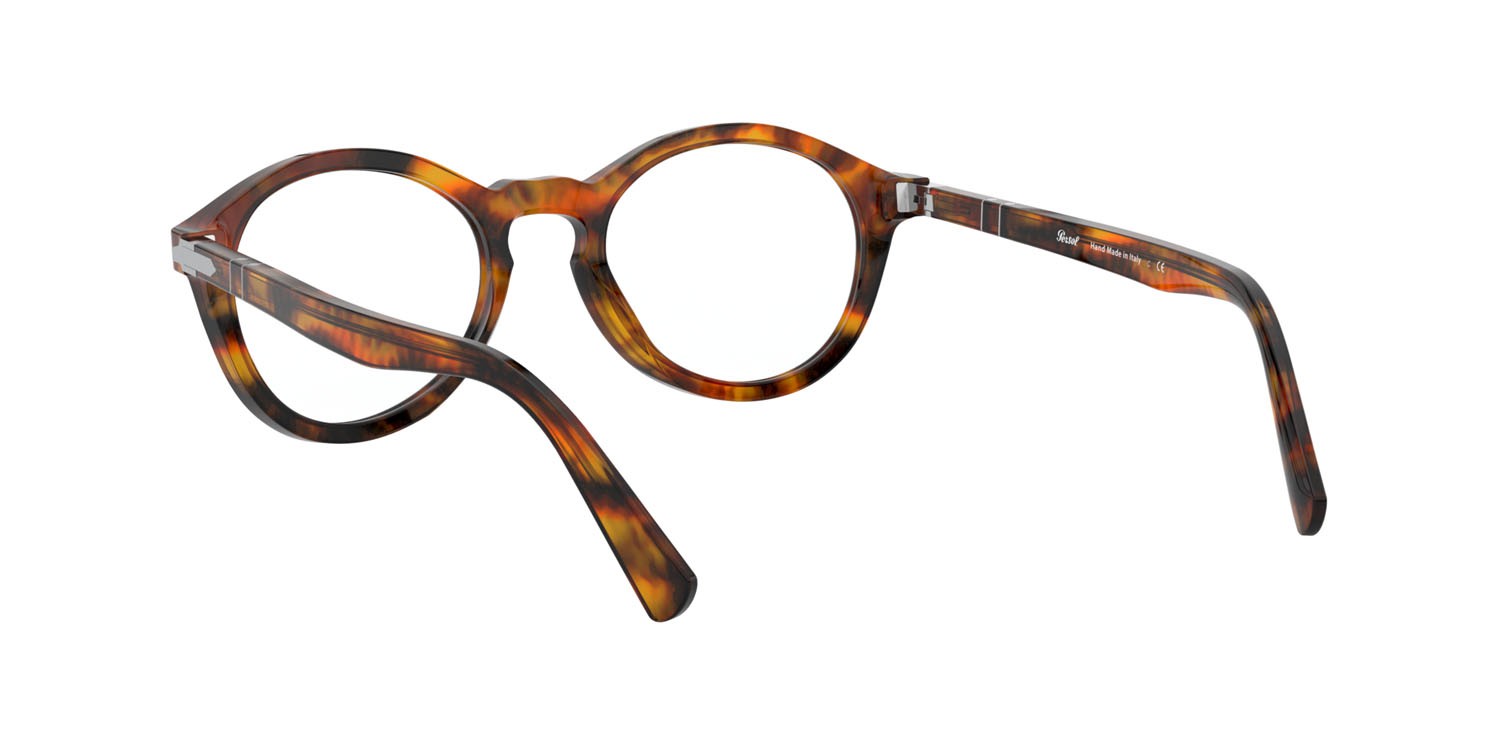 Brillen Persol PO 3237V (108) farbe caffe form oval gläser trasparente