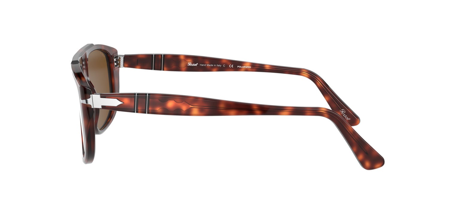 Occhiali da sole Persol PO 3261S (24/57) colore havana forma rettangolare lenti polarizzata marrone