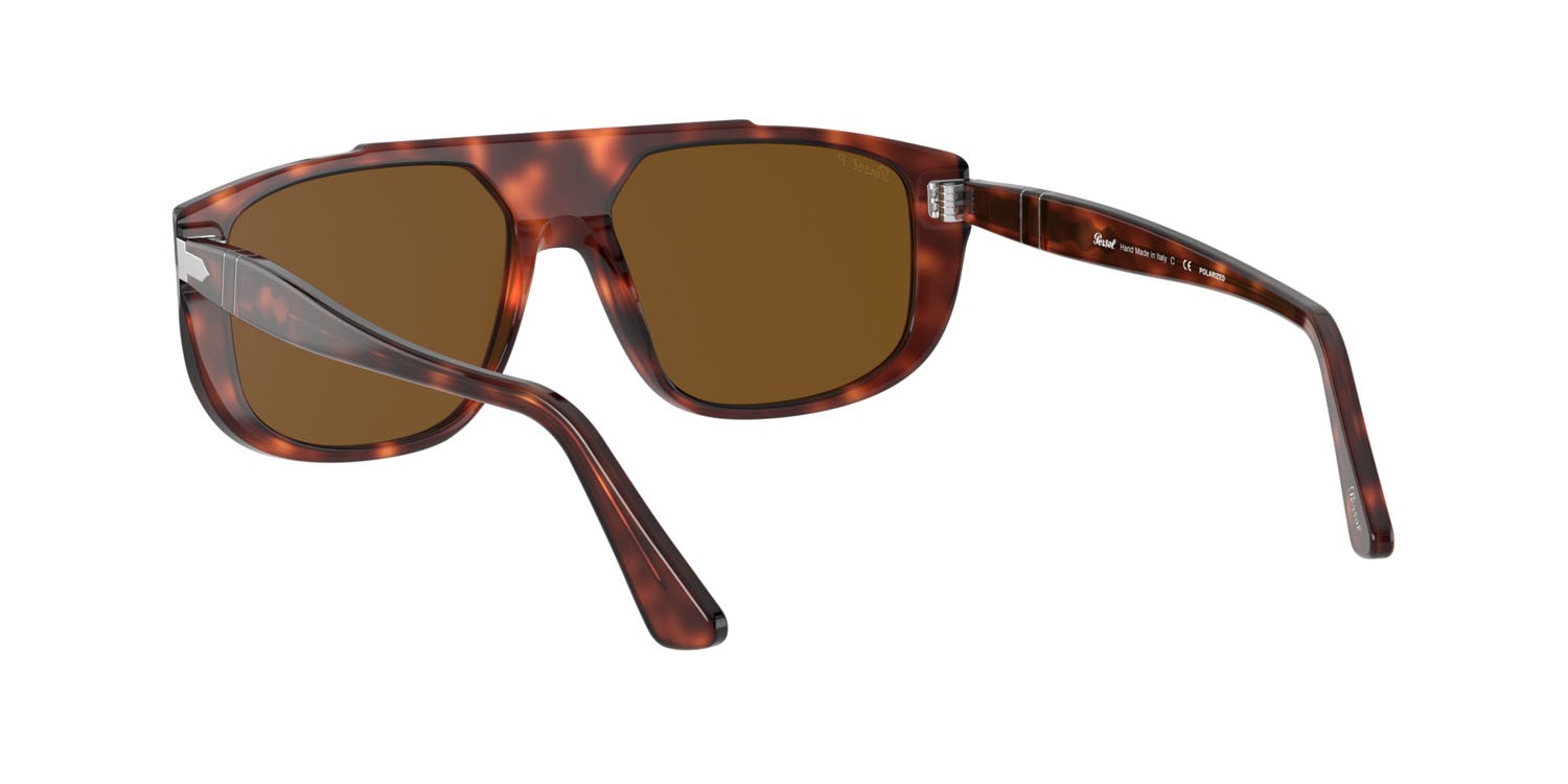 Occhiali da sole Persol PO 3261S (24/57) colore havana forma rettangolare lenti polarizzata marrone