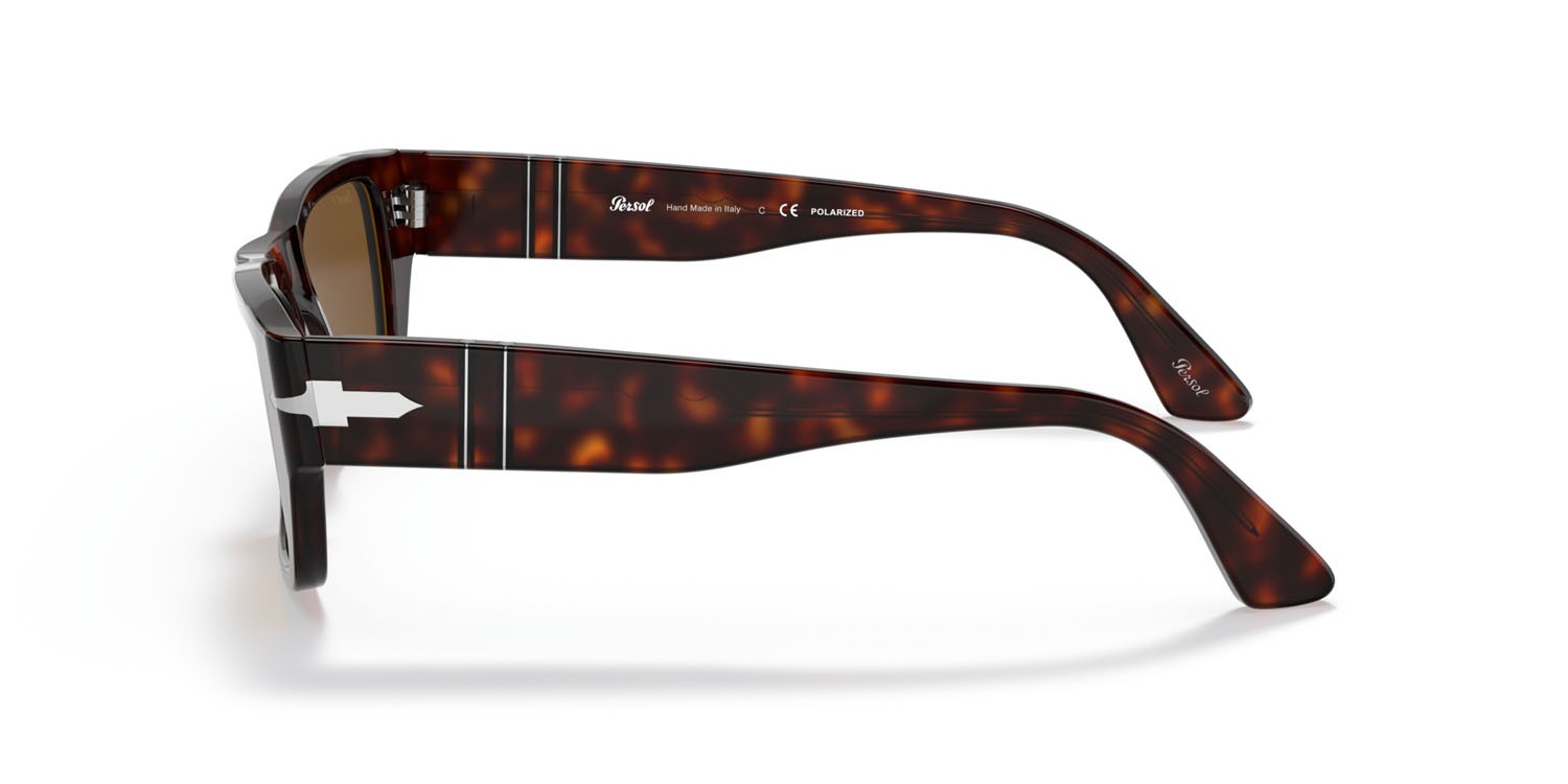 Sonnenbrillen Persol PO 3268S (24/57) farbe havana form rechteckig gläser polarizzata marrone