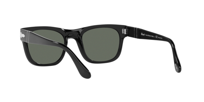 Occhiali da sole Persol PO 3269S (95/58) colore black forma rettangolare lenti green polar