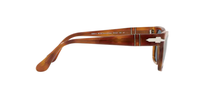 Sonnenbrillen Persol PO 3269S (96/56) farbe terra di siena form rechteckig gläser light blue