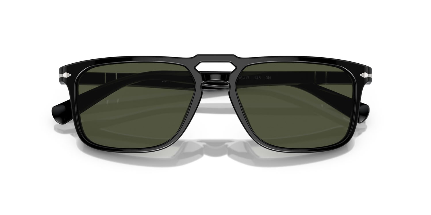 Sonnenbrillen Persol PO 3273S (95/31) farbe nero form rechteckig gläser verde