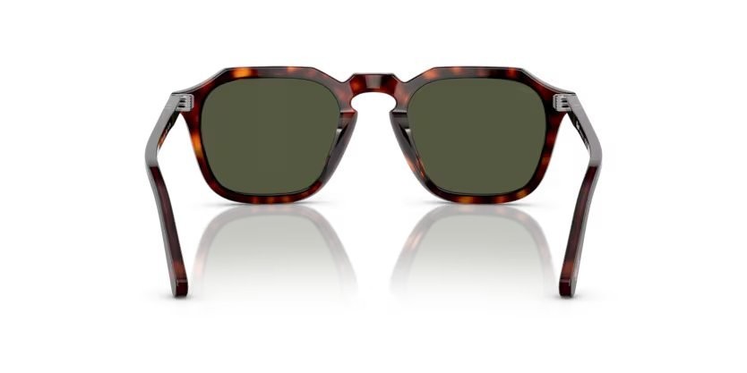 Occhiali da sole Persol PO 3292S (24/31) colore havana forma quadrato lenti green