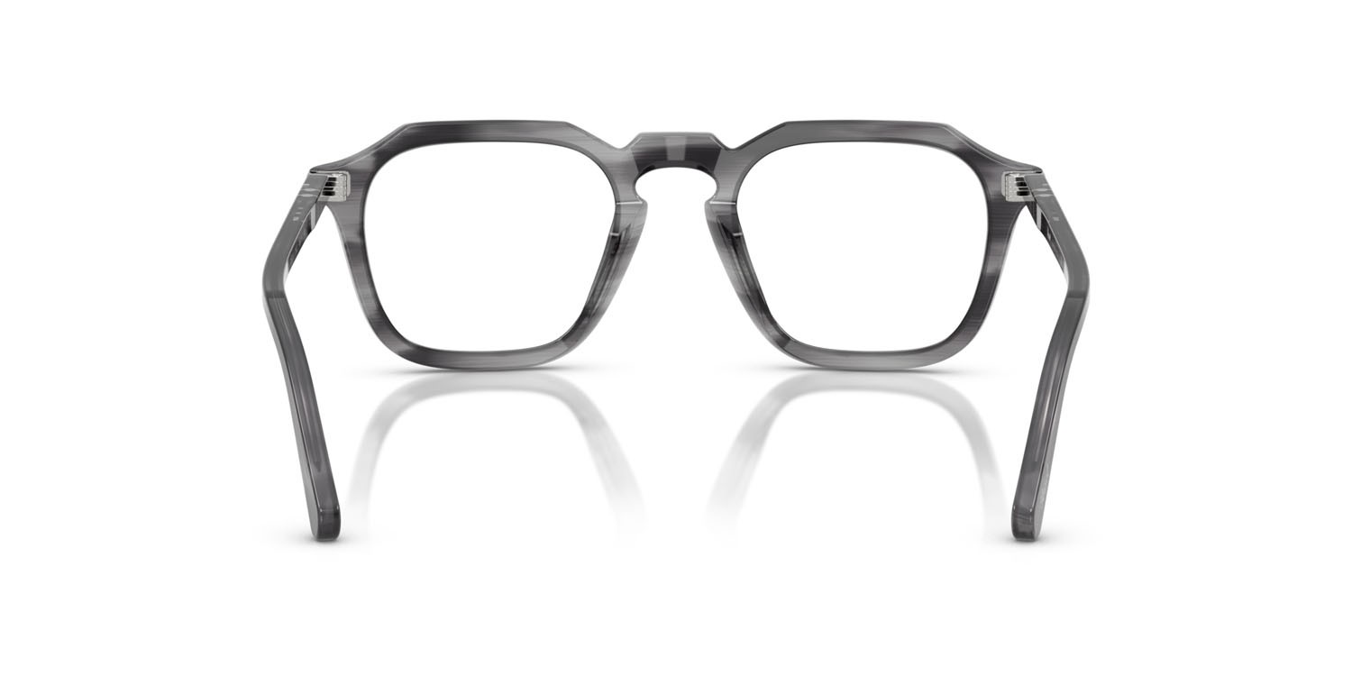 Eyeglasses Persol PO 3292V (1192) color striato grigio shape square lenses lente demo