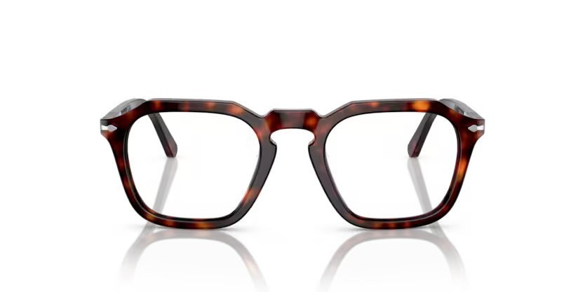 Eyeglasses Persol PO 3292V (24) color havana shape square lenses demo lens