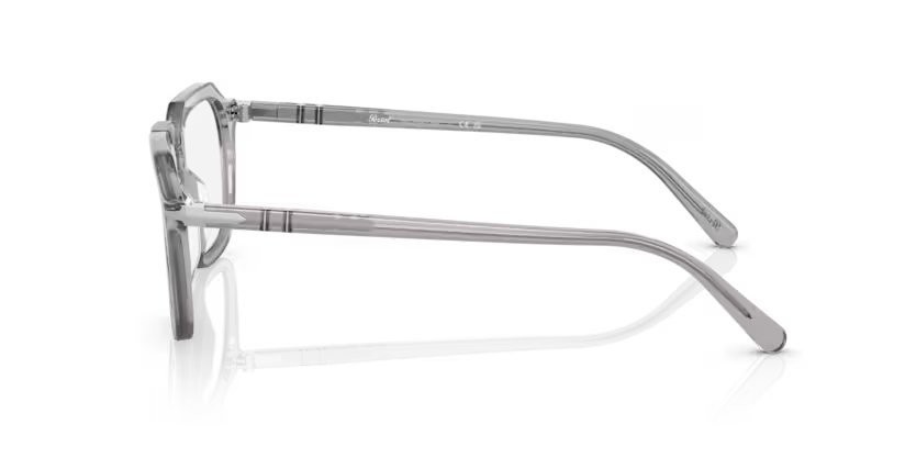Eyeglasses Persol PO 3292V (309) color grigio trasparente shape square lenses lente demo