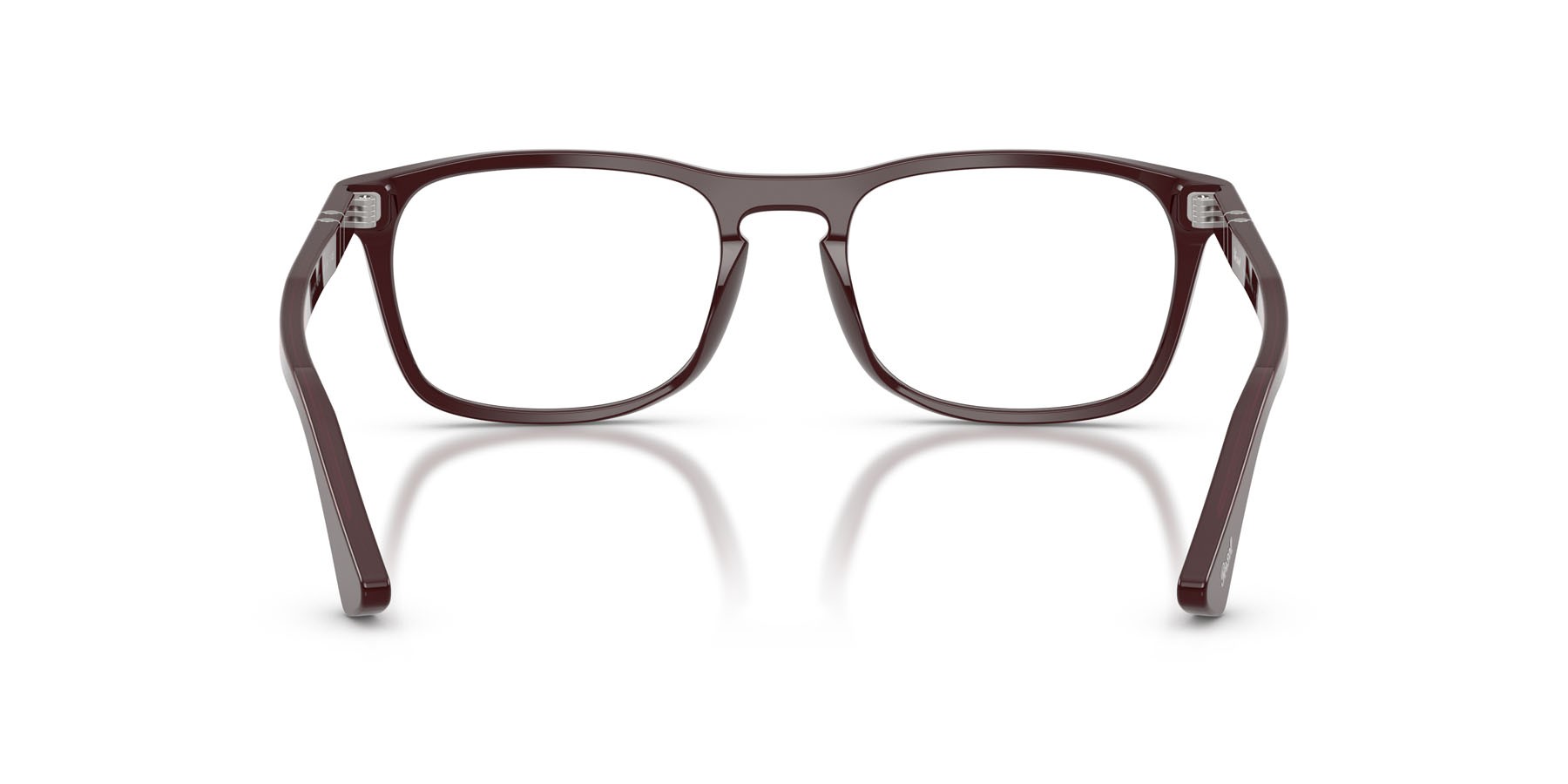 Eyeglasses Persol PO 3344V (1241) color borgogna opalino shape square lenses lente demo