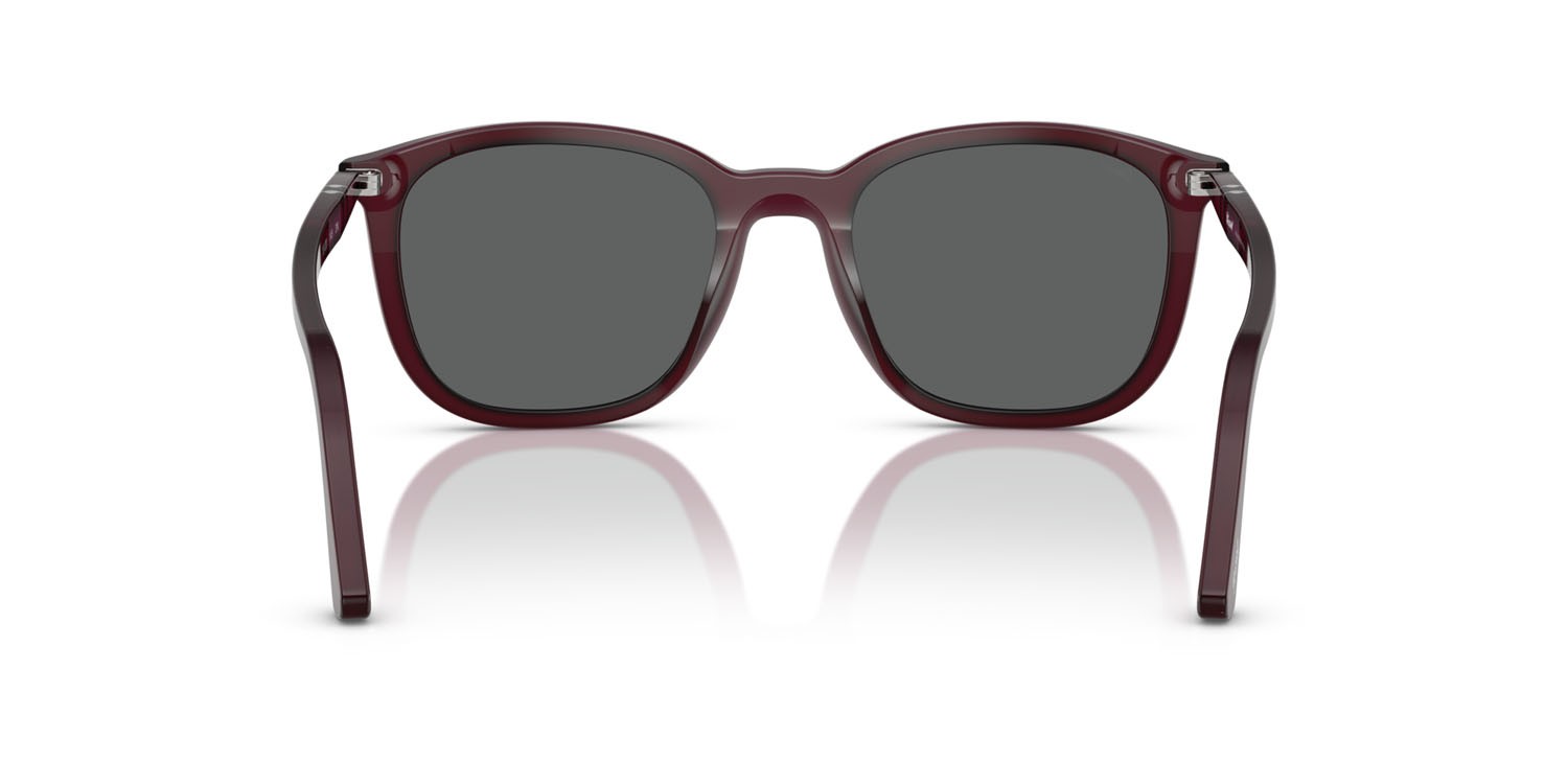 Sunglasses Persol PO 3355S (1216B1) color prugna perlaceo shape square lenses grigio scuro