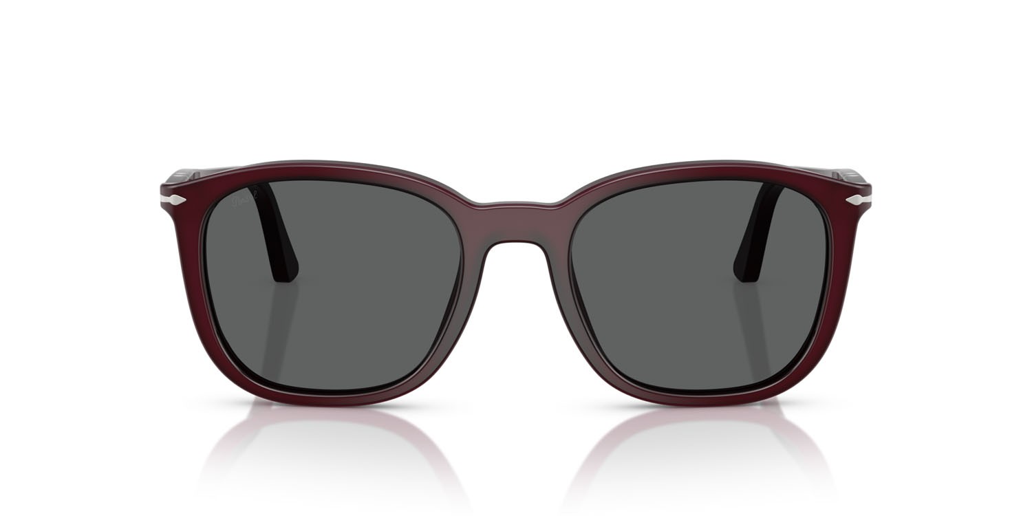 Sunglasses Persol PO 3355S (1216B1) color prugna perlaceo shape square lenses grigio scuro