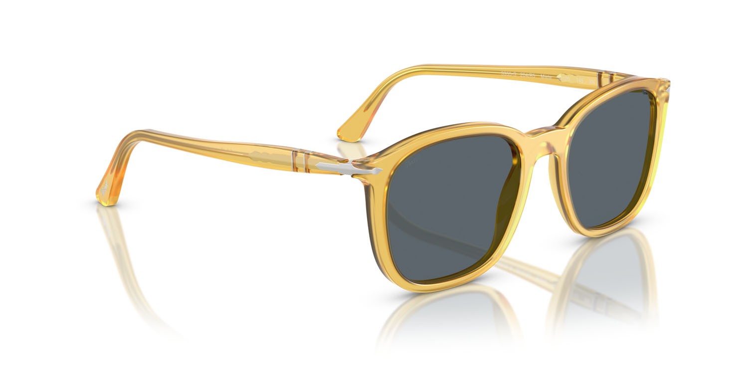 Sunglasses Persol PO 3355S (204/R5) color miele shape square lenses blu
