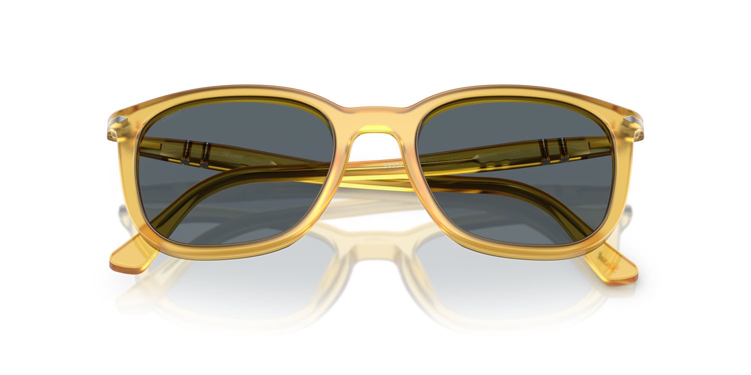 Sunglasses Persol PO 3355S (204/R5) color miele shape square lenses blu