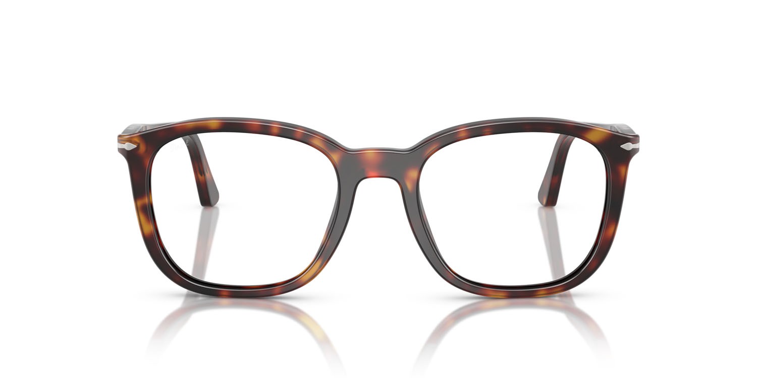 Occhiali da sole Persol PO 3355S (24/GG) colore havana forma quadrato lenti transitions 8 zaffiro