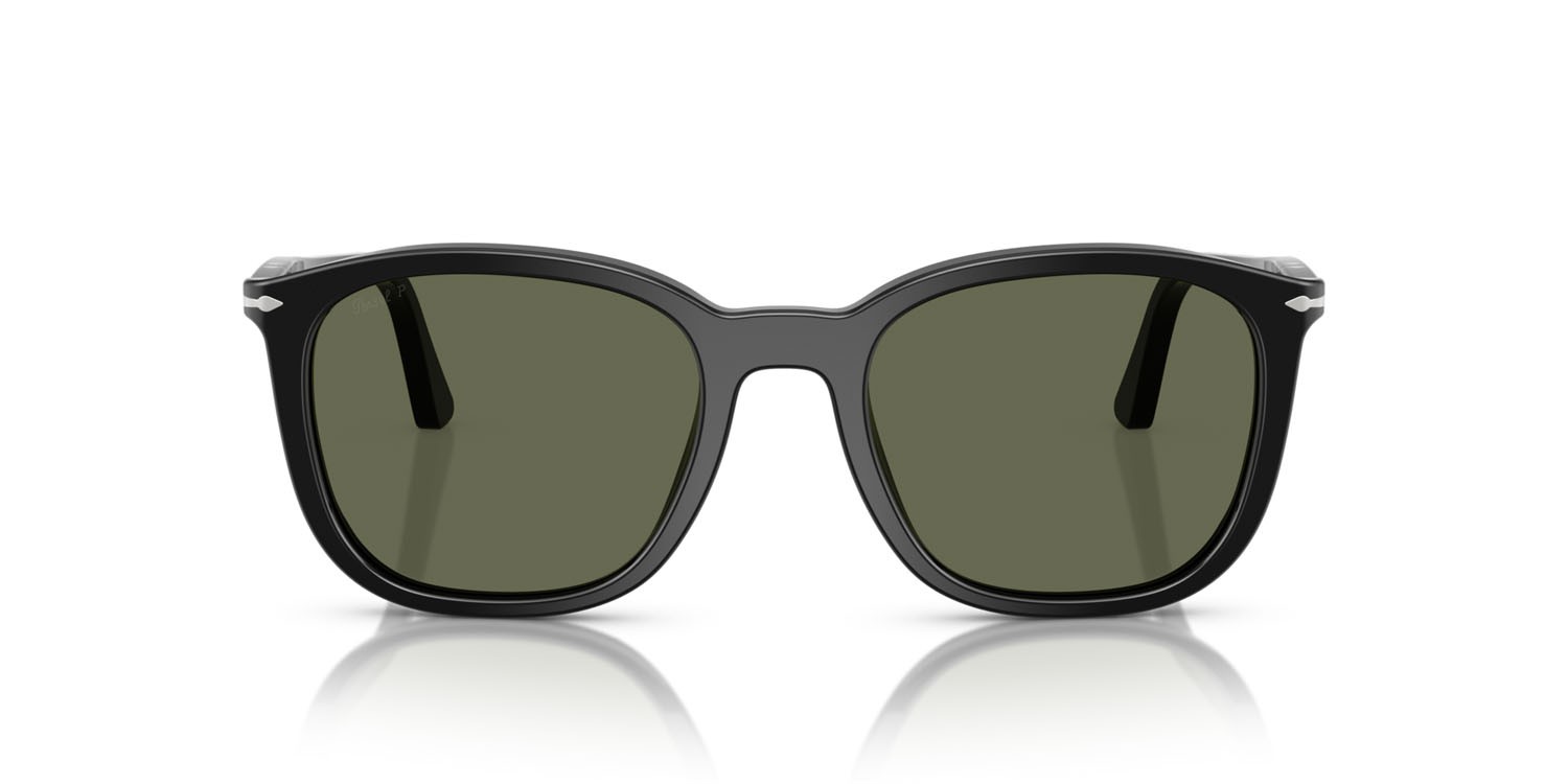 Sunglasses Persol PO 3355S (95/58) color nero shape square lenses polar verde
