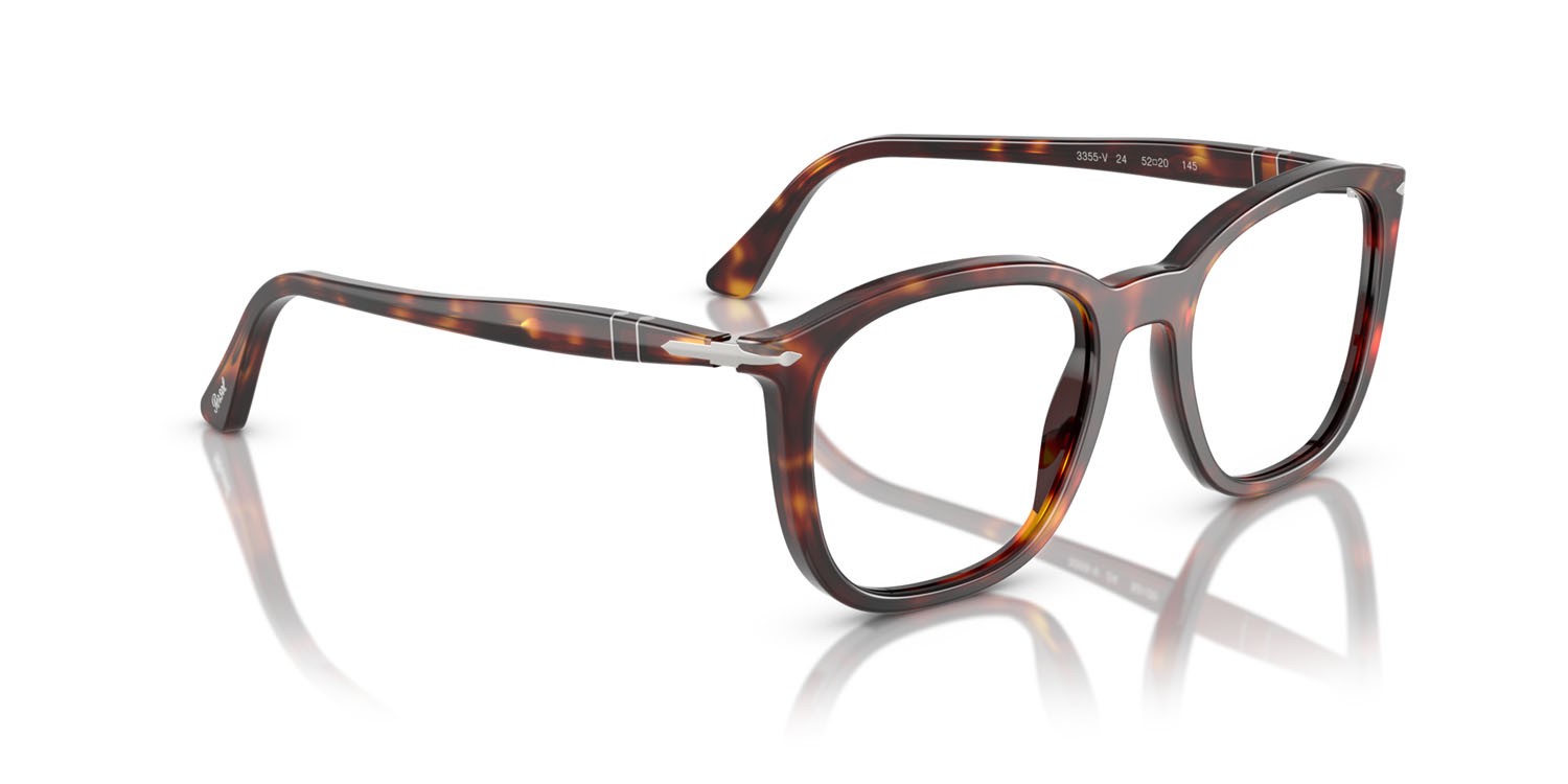 Eyeglasses Persol PO 3355V (24) color havana shape square lenses lente demo
