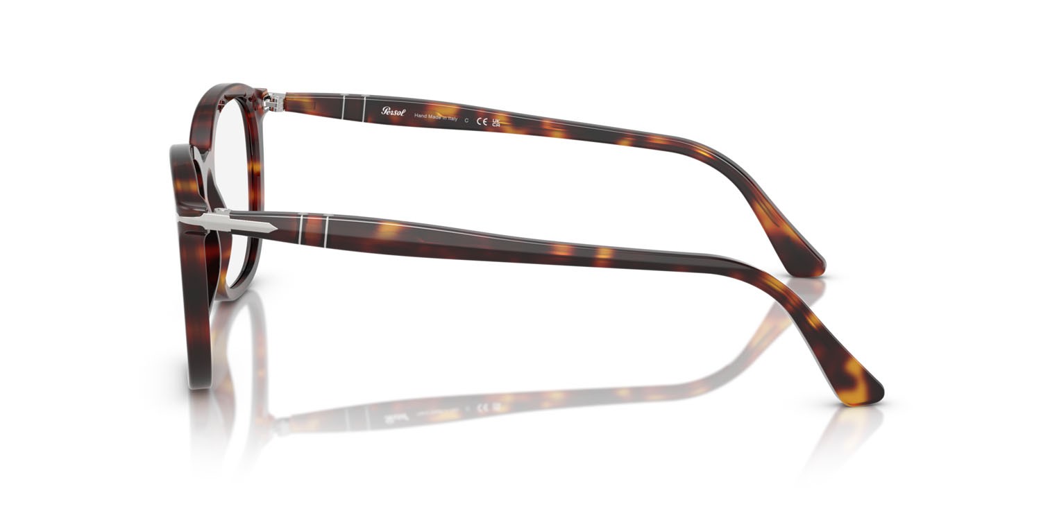 Eyeglasses Persol PO 3355V (24) color havana shape square lenses lente demo