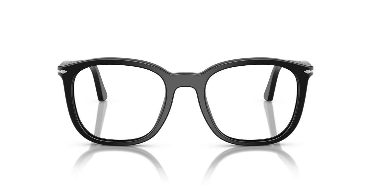 Occhiali da vista Persol PO 3355V (95) colore nero forma quadrato lenti lente demo