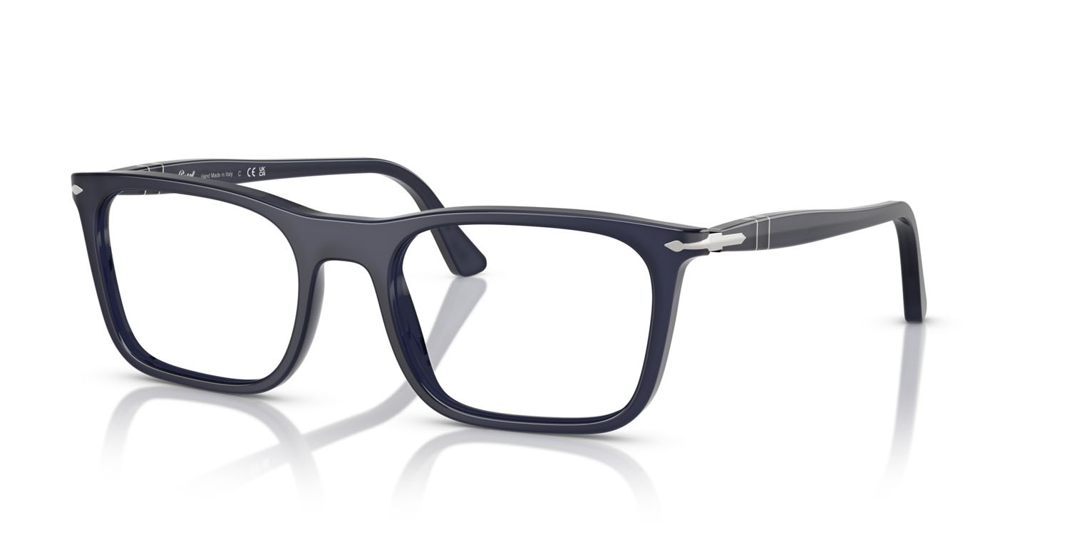 Occhiali da vista Persol PO 3358V (1217) colore blu notte perlaceo forma rettangolare lenti lente demo