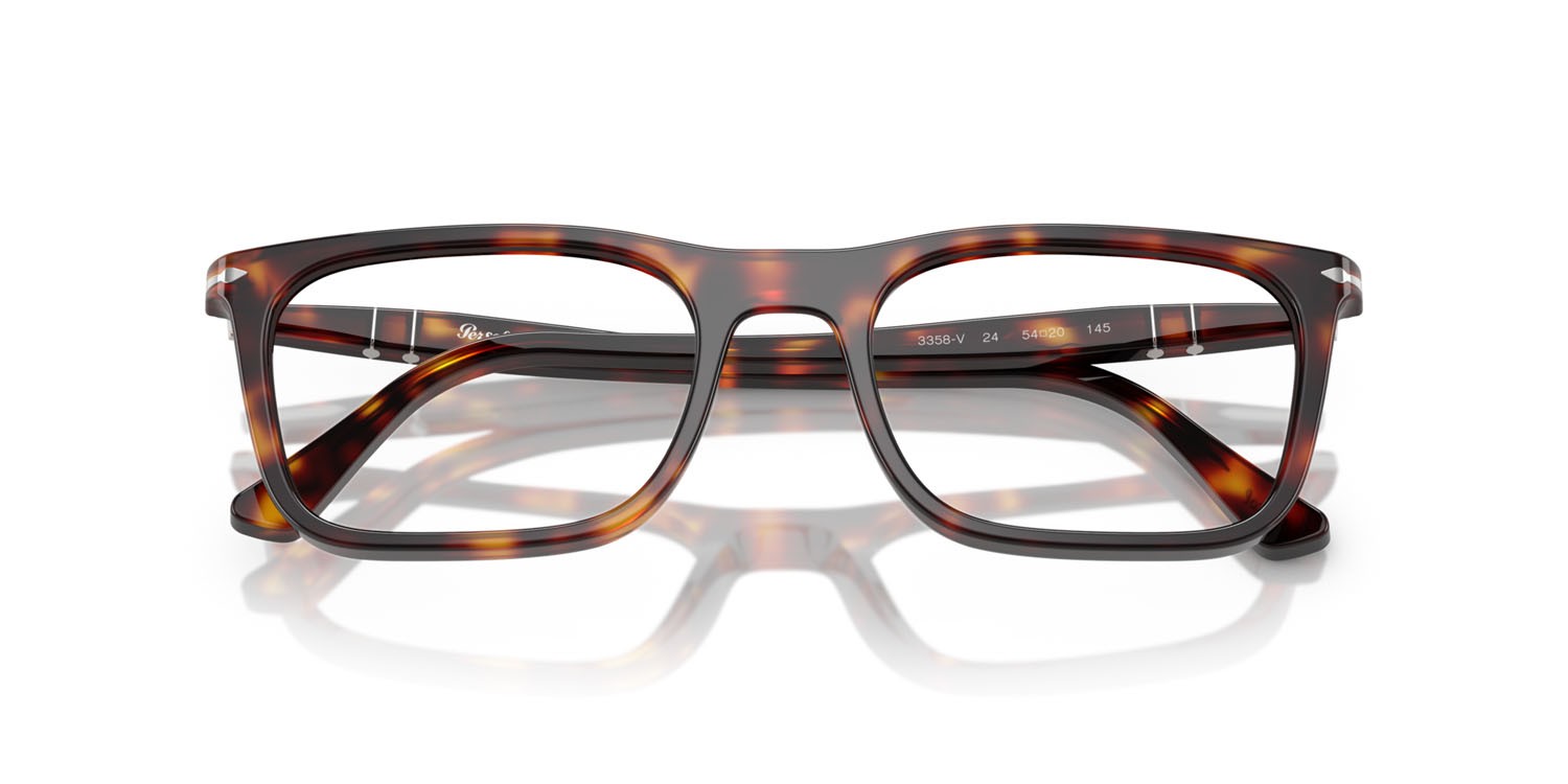 Eyeglasses Persol PO 3358V (24) color havana shape rectangle lenses lente demo