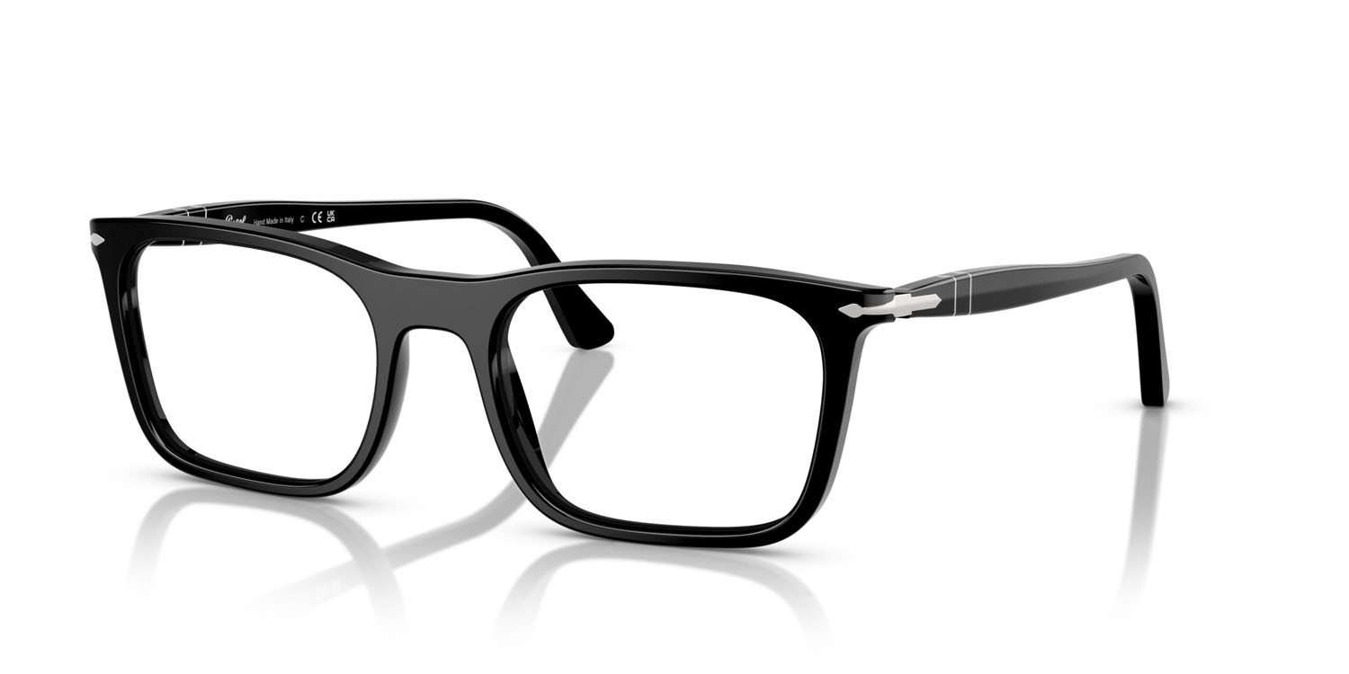 Eyeglasses Persol PO 3358V (95) color nero shape rectangle lenses lente demo
