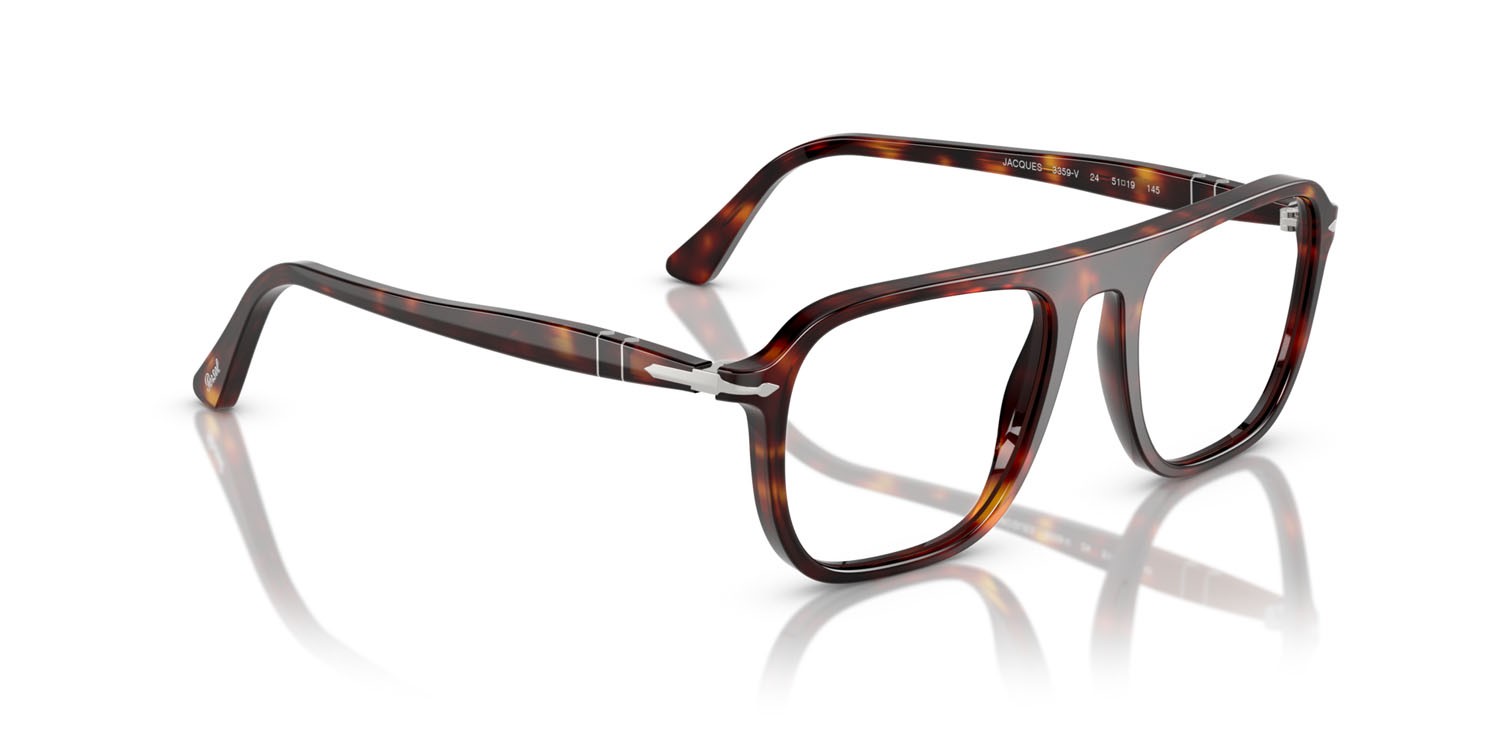 Eyeglasses Persol Jacques PO 3359V (24) color havana shape square lenses lente demo