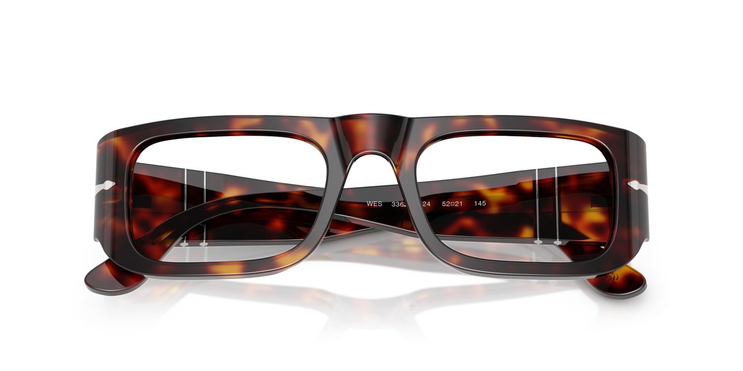 Eyeglasses Persol Wes PO 3362V (24) color havana shape square lenses lente demo