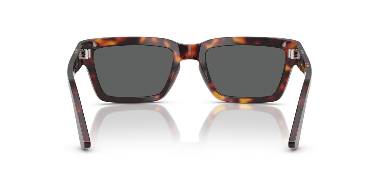 Occhiali da sole Persol PO 3363S (24/B1) colore havana forma rettangolare lenti grigio scuro